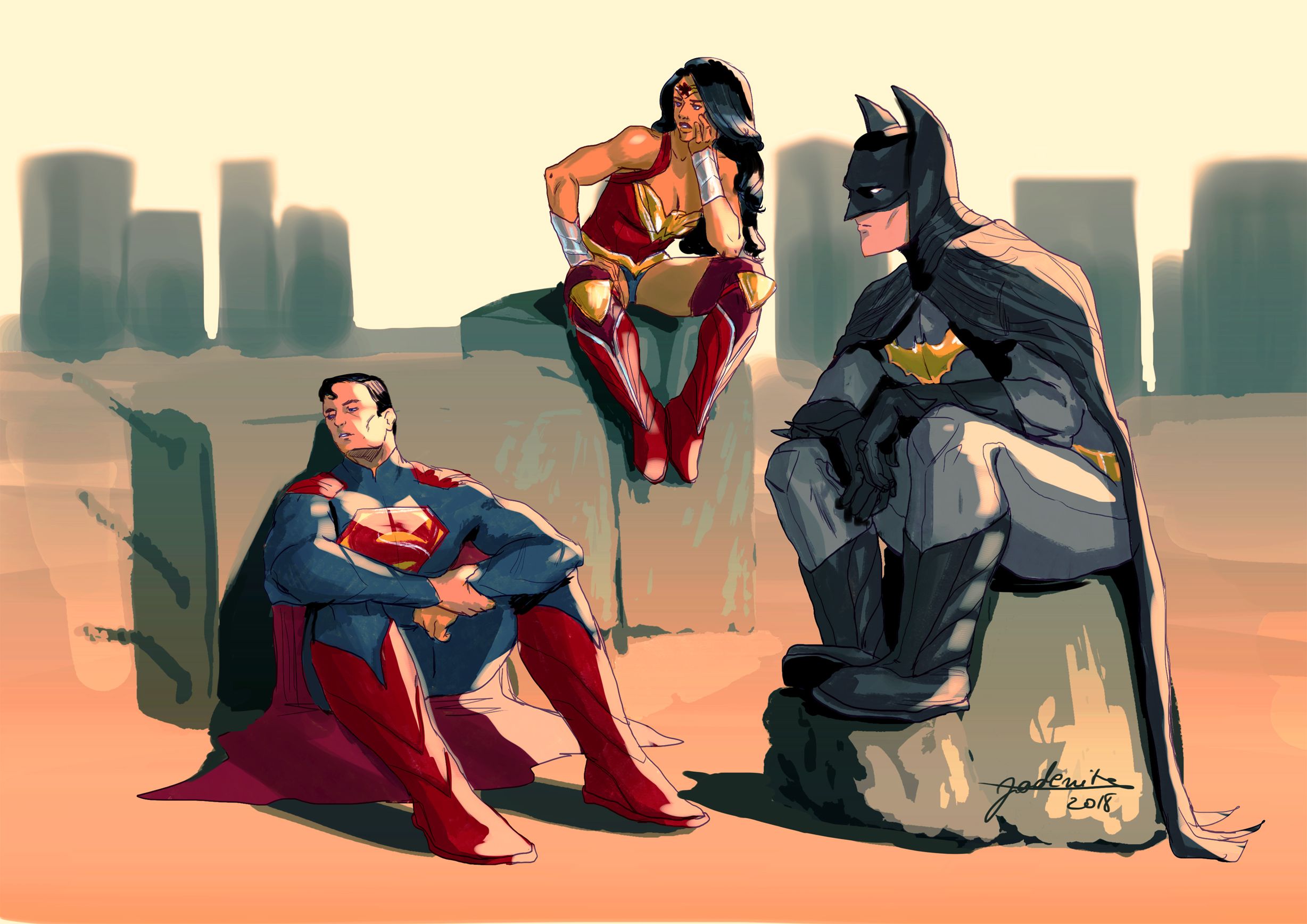 Comics Justice League Dc Comics Superman Batman Wonder Woman Superman Batman HD Wallpaper