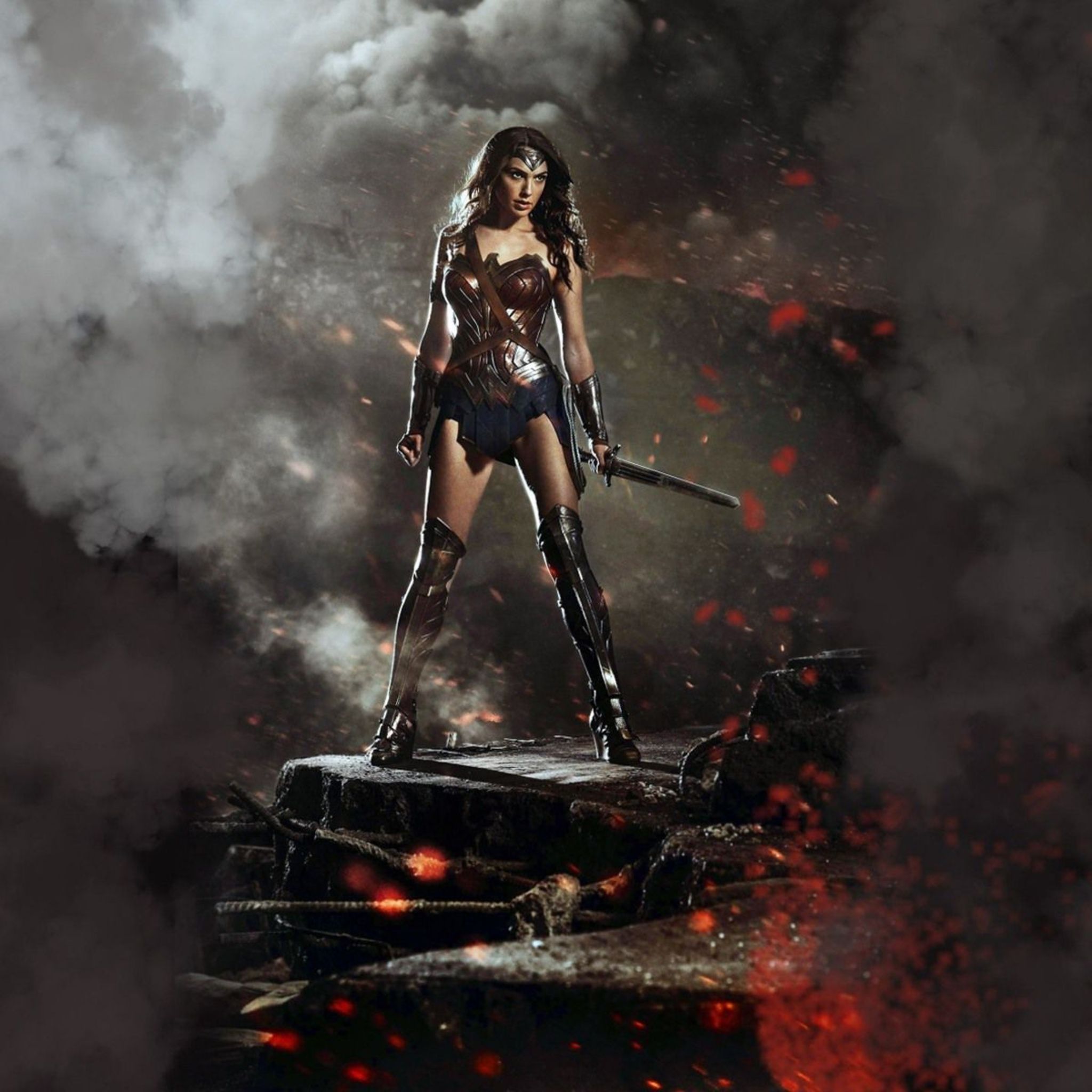 Download Wonder Woman In Batman V Superman HD Wallpaper In 2048x2048 Screen Resolution. Gal gadot wonder woman, Batman wonder woman, Superman wonder woman