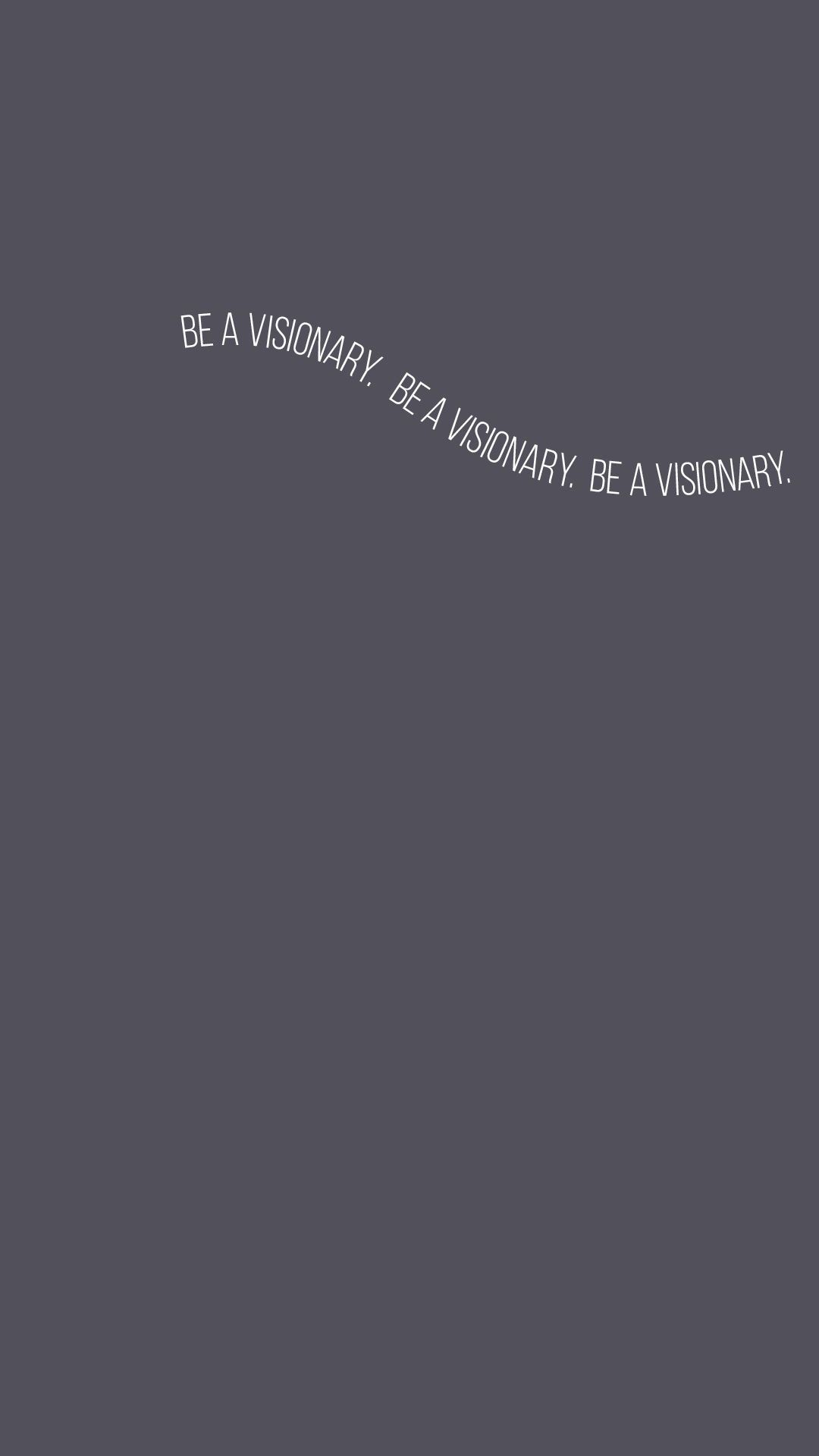 The Official Gymshark Wallpaper. Be A Visionary T Shirt, Charcoal/ White. #Gymshark #Wallpaper #Iph. Instagram Quotes, Simple Short Quotes, Words Wallpaper