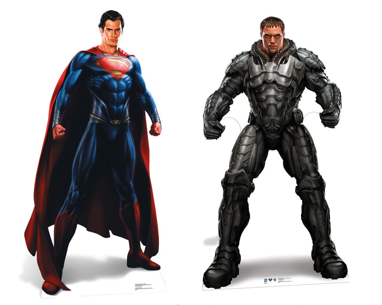 Man of Steel and General Zod Lifesize Cardboard Cutout Double Pack buy cutouts & standees at starstills.com