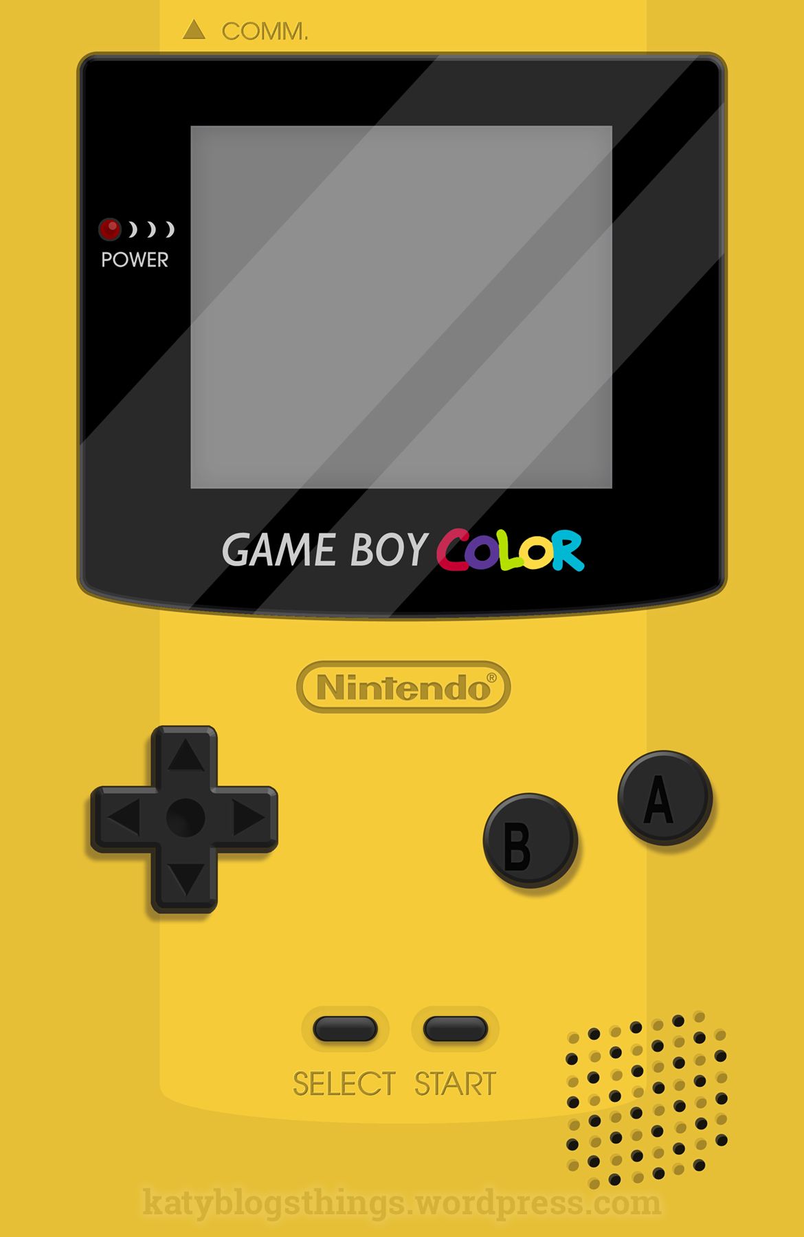 Yellow Gameboy Color by Katy Dickey. Part of the Gameboy Seri. Fondos de pantalla 1080p, Mejores fondos de pantalla para iphone, Descargas de fondos de pantalla