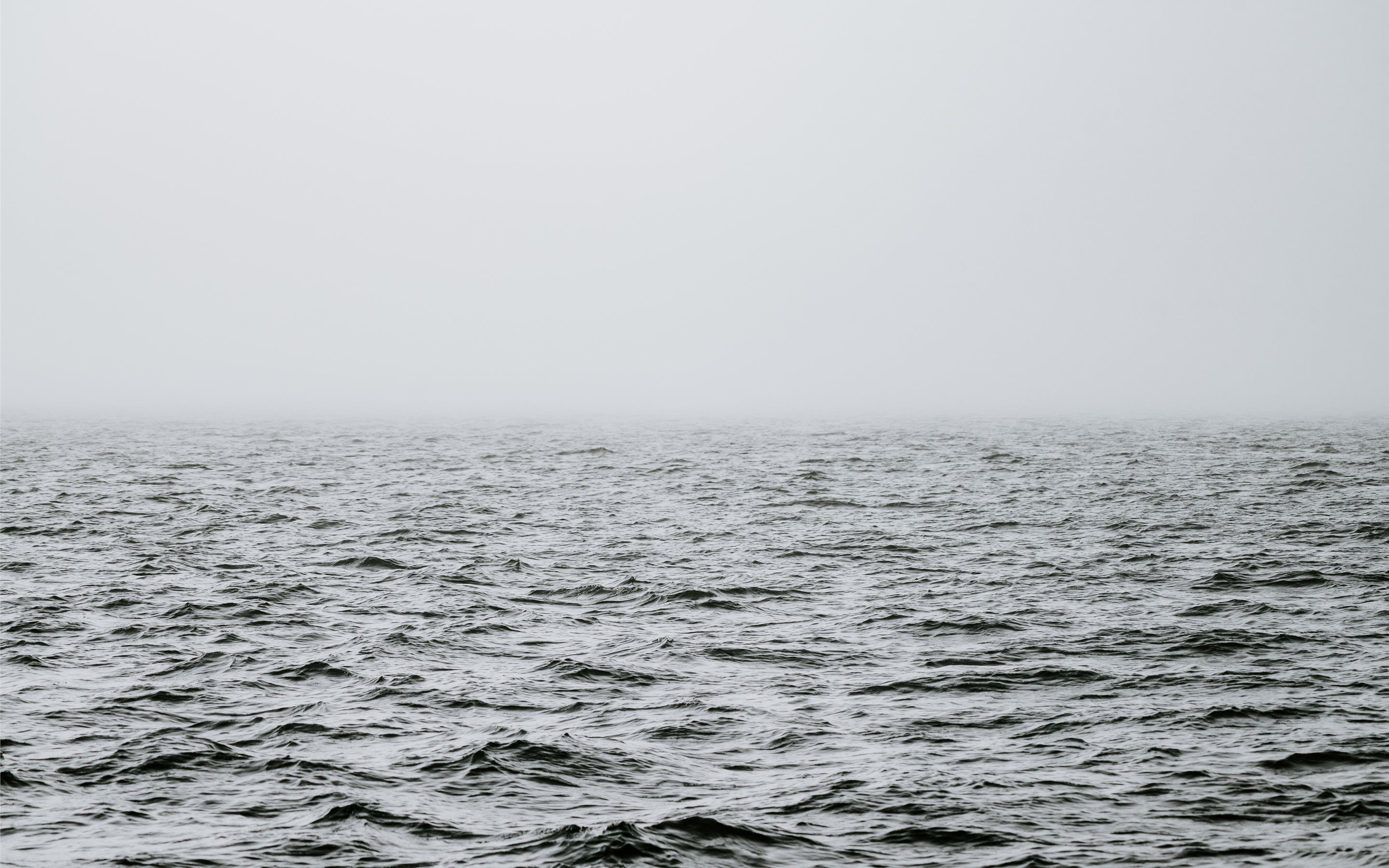 Minimal misty sea MacBook Air Wallpaper Download