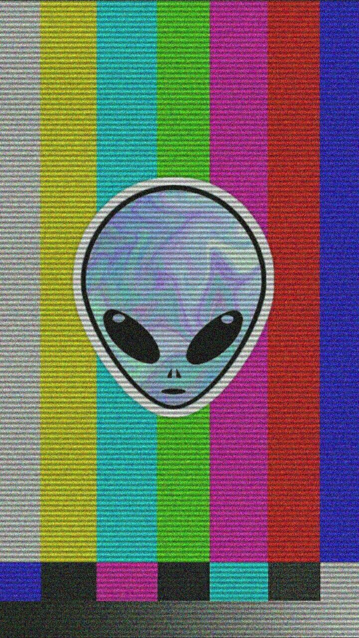 Retro Alien Wallpaper