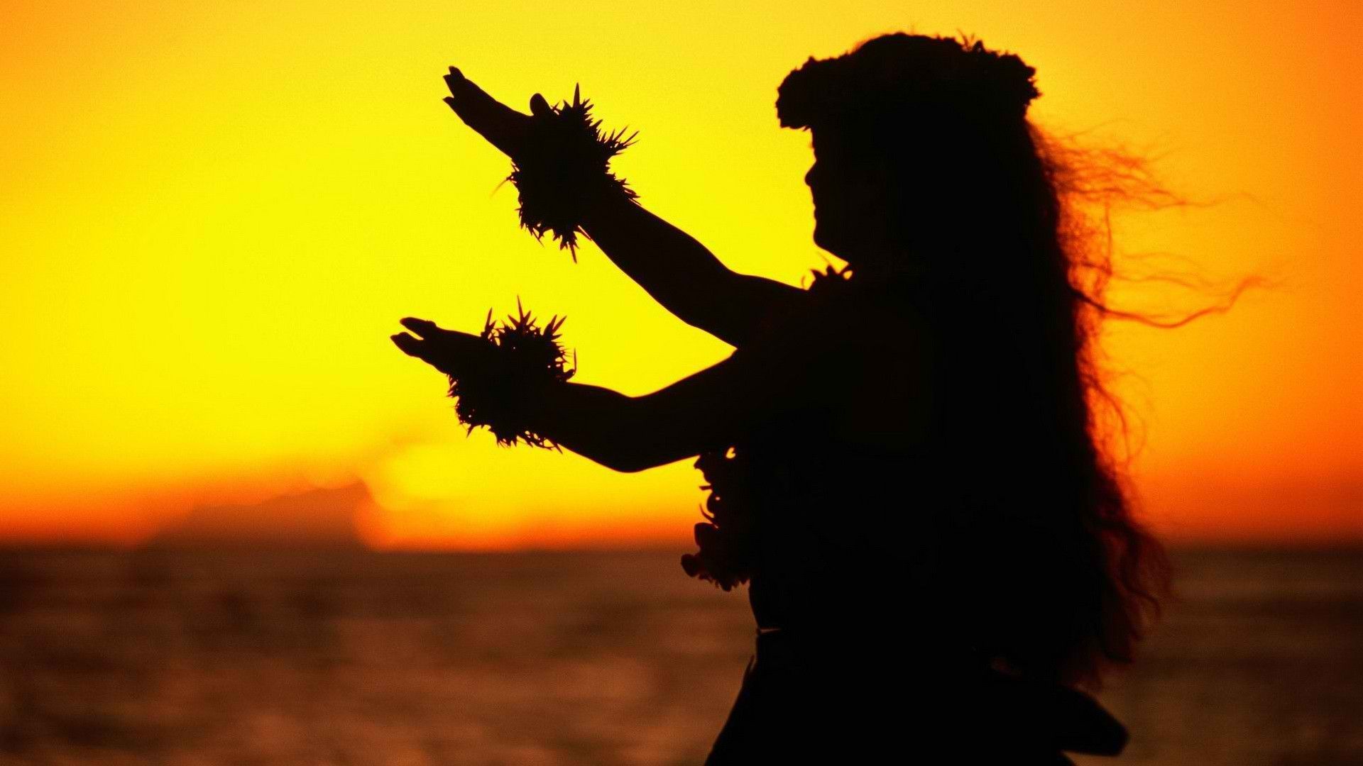sunsets world Hawaii dancer Oahu / 1920x1080 Wallpaper. Hawaii hula, Hawaii picture, Hawaiian culture