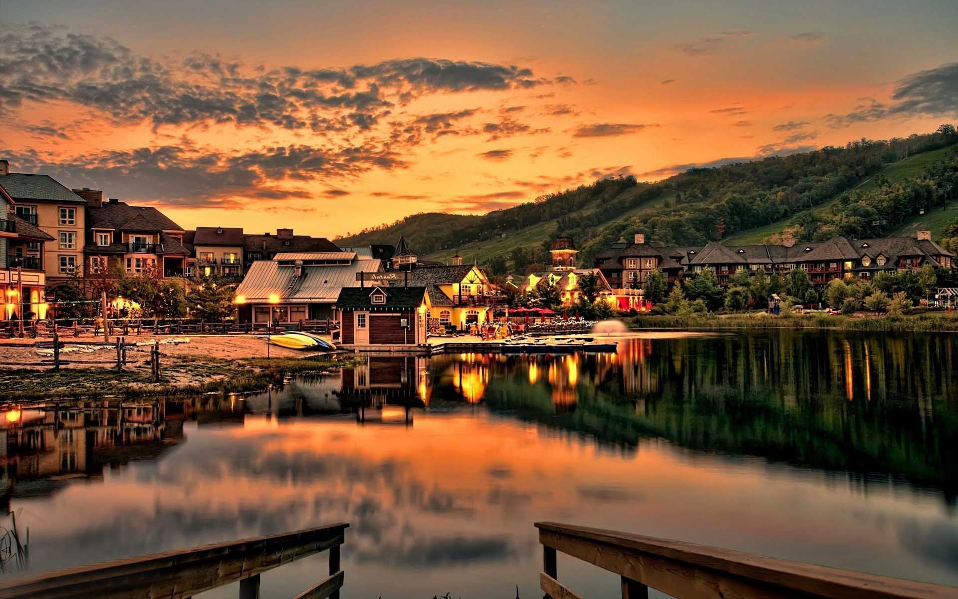 Small Village Background HD Wallpaper 1920x1200 PC Wallpaper. Canada photo, Village, Beach trip