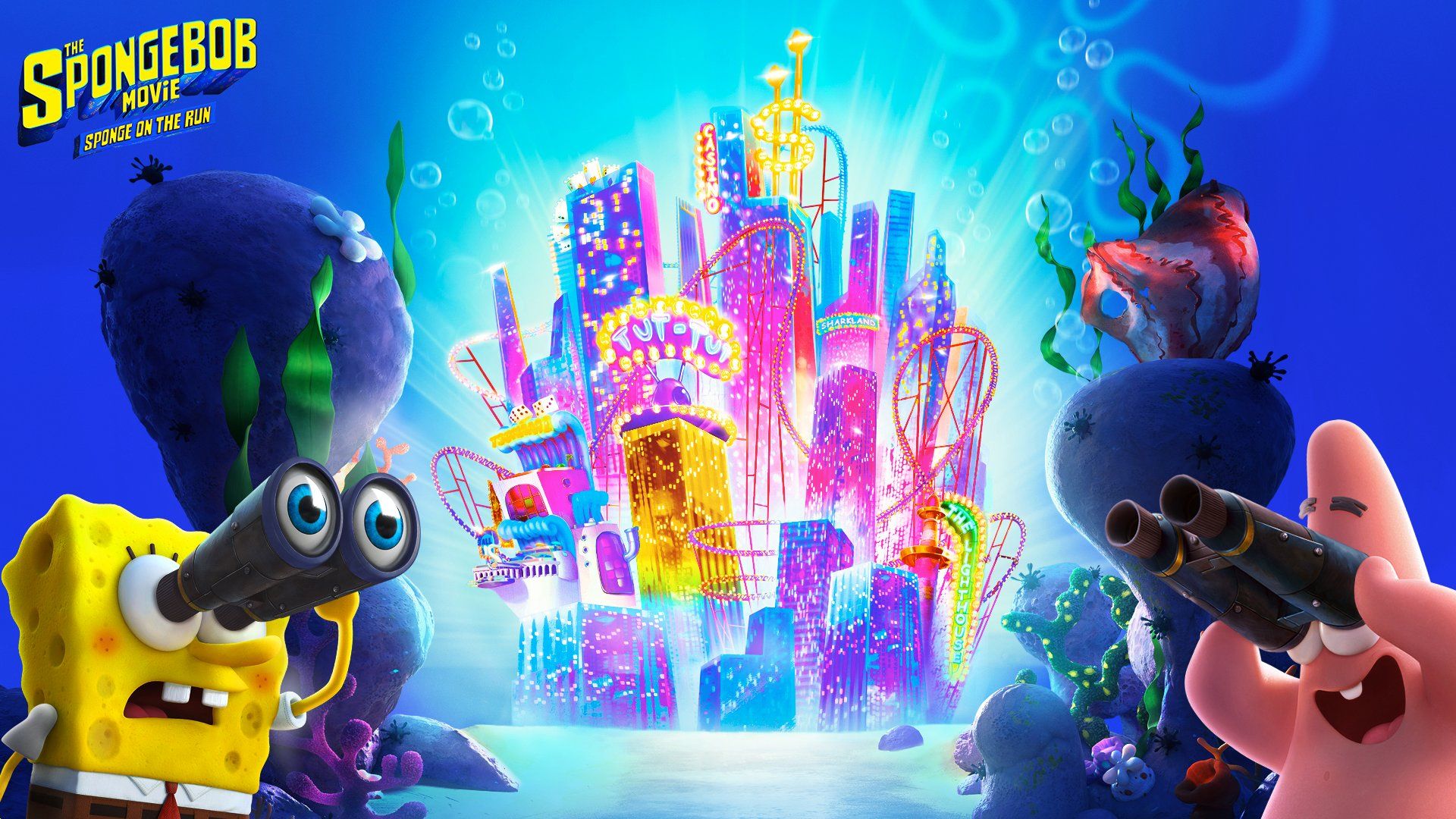 The SpongeBob Movie: Sponge on the Run hosts their video calls under the sea? You do! Take a trip to The Lost City of Atlantic City with the new #