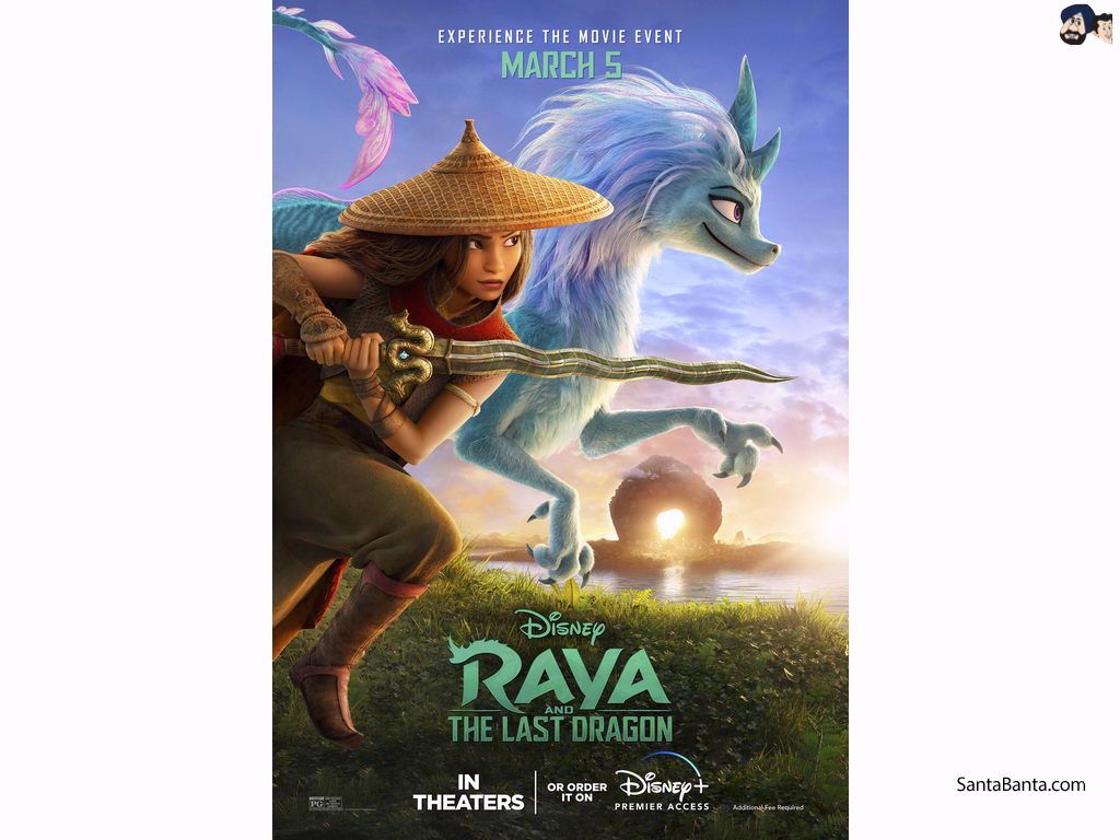 Poster Of An English Animated Action Film, `Raya And The Last Dragon` (Release 2021)