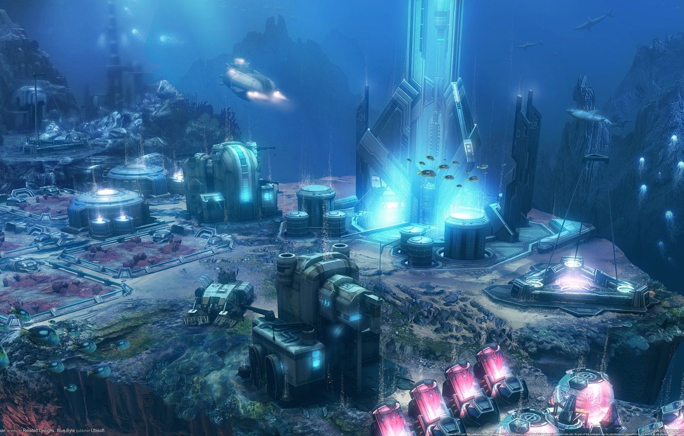 Wallpaper ubisoft, anno 2070 deep ocean, blue byte, related desings image for desktop, section игры