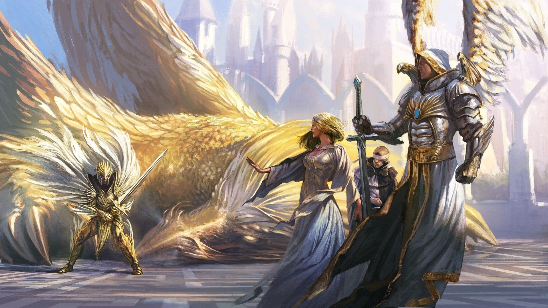 Might And Magic, Heroes Of Might And Magic, Fantasy Art, Angel, Wings, Armor, Sword, Knight, Knights, Women, Griff. Fantasy art, Fantasy art angels, Fantasy armor