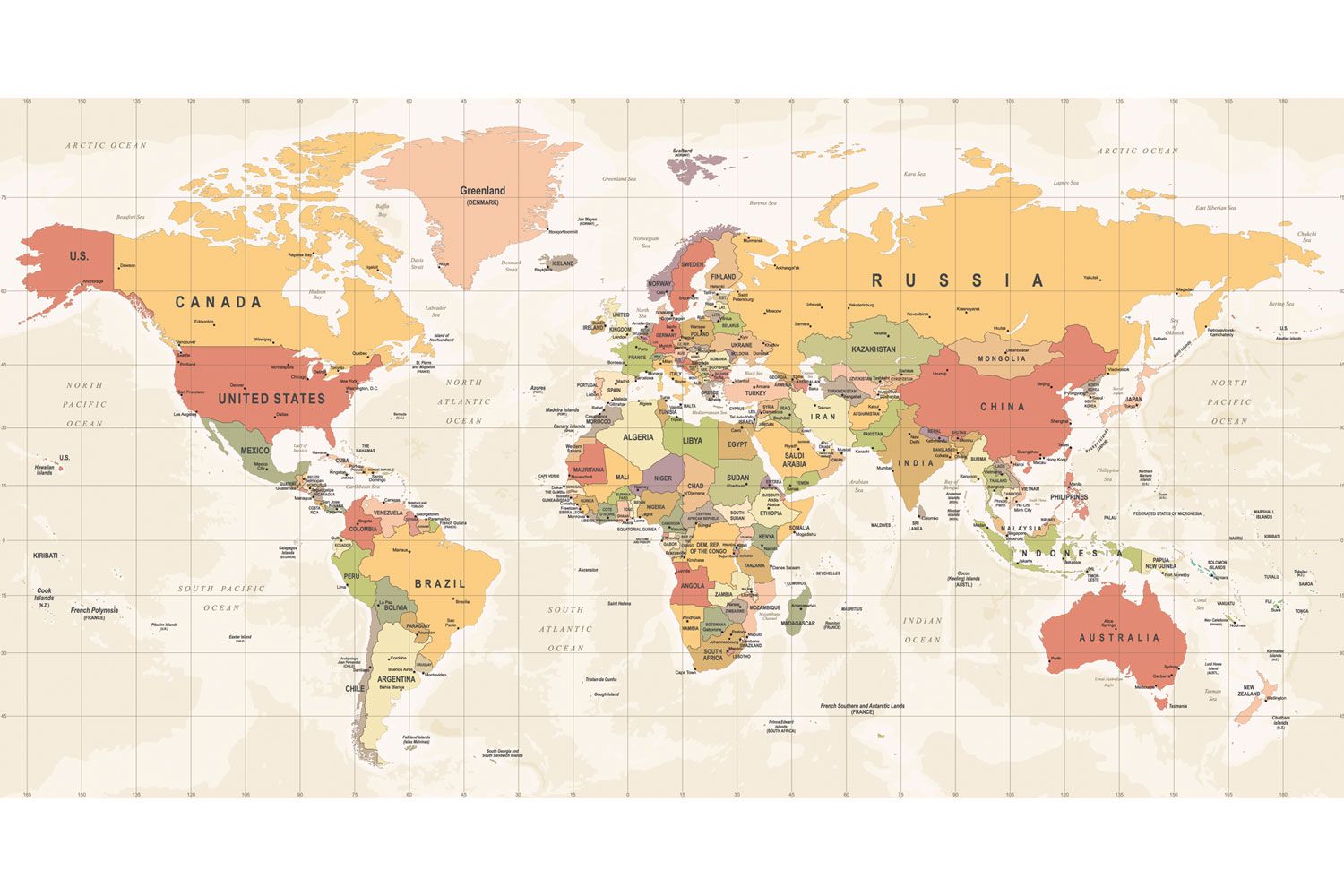 World Political Map World Map Distribution