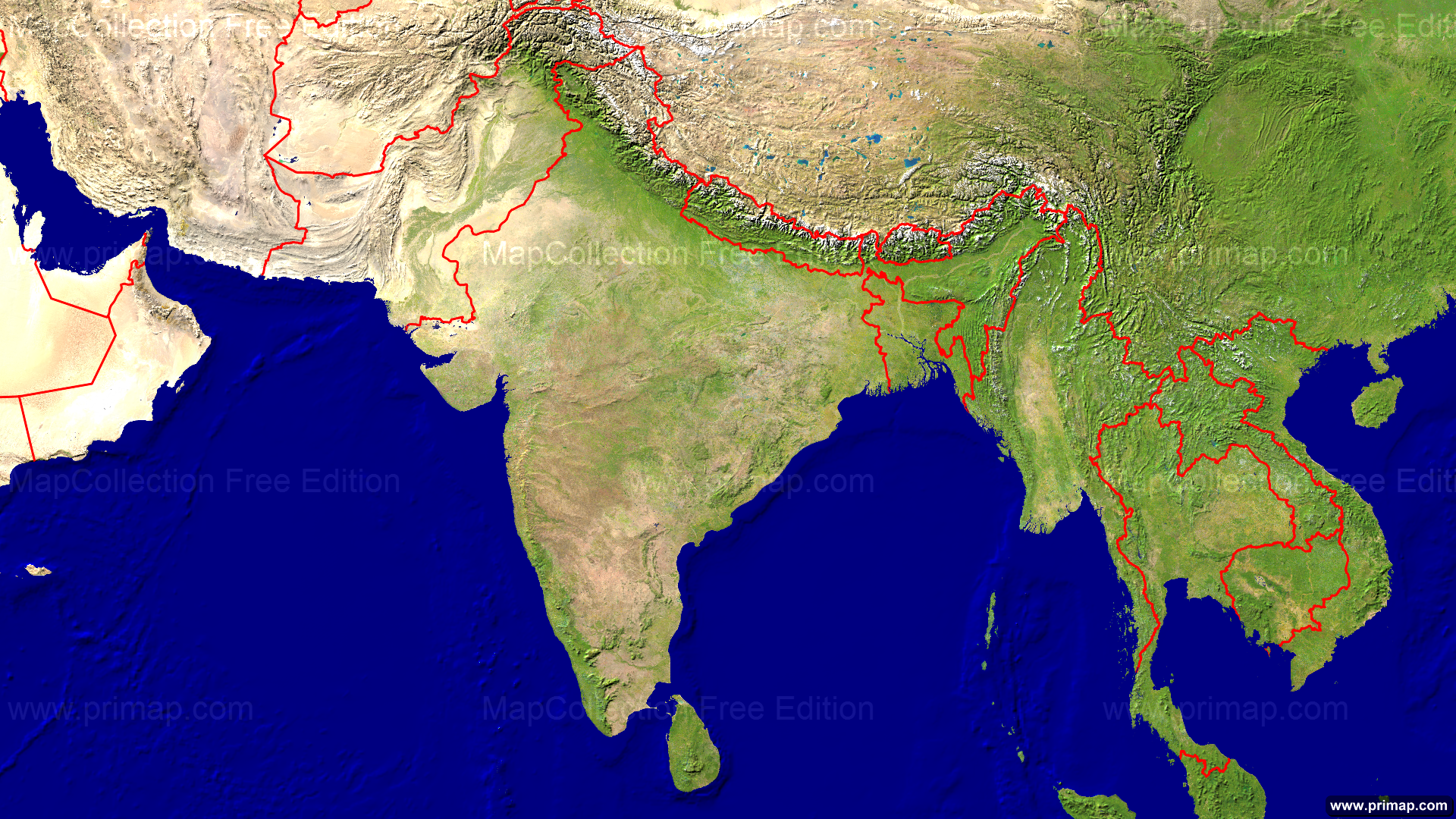 India Map 3D HD