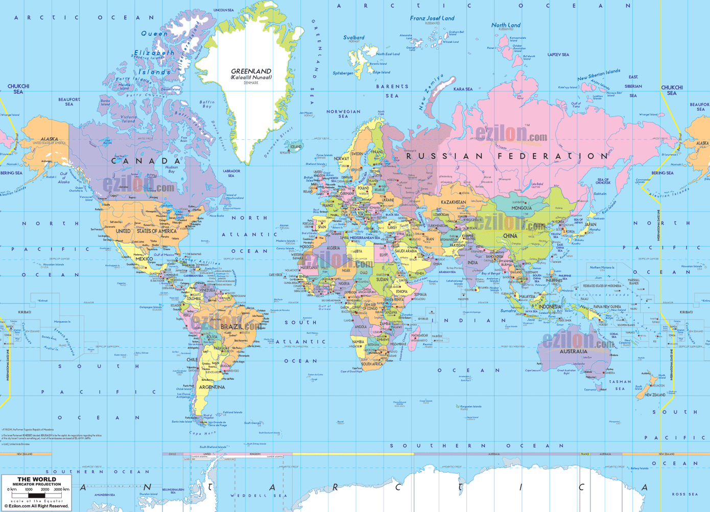 New HD World Political Map