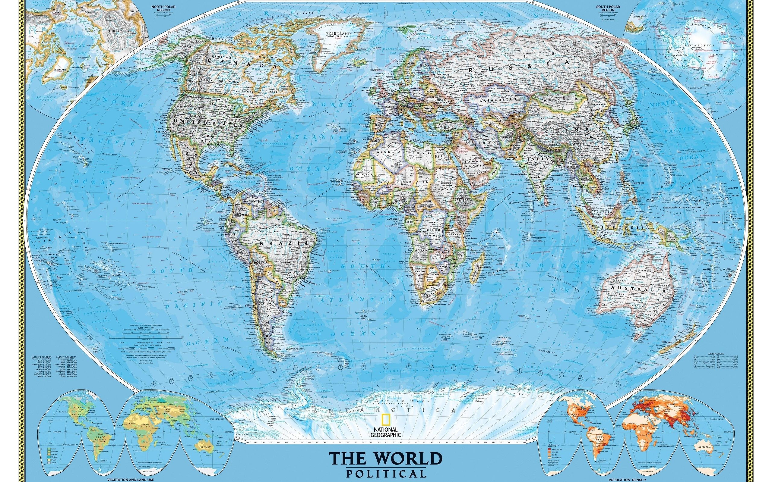 World Political Map Globe