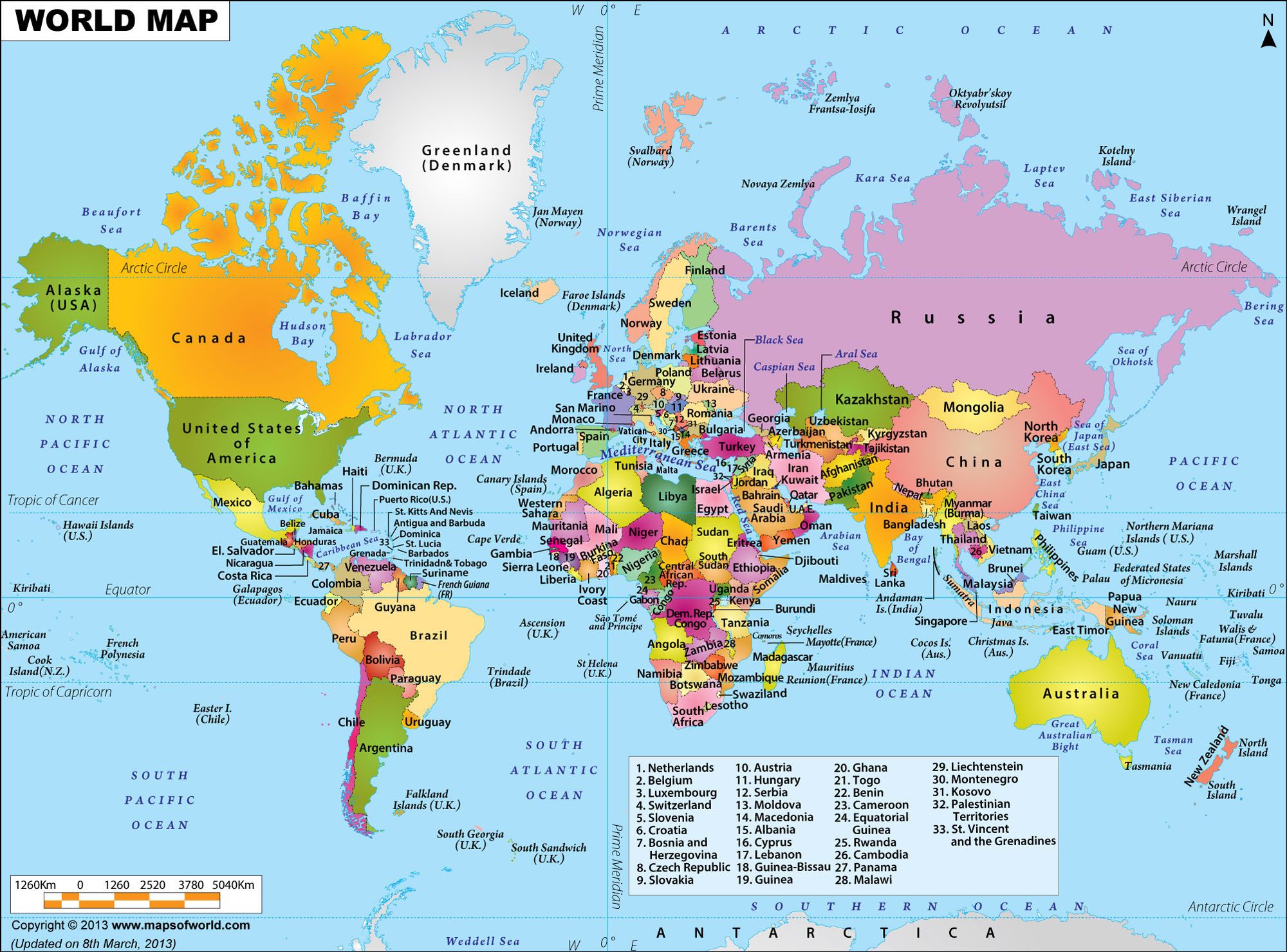 world map Large Image