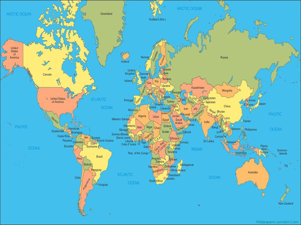 Hd World Map Wallpaper
