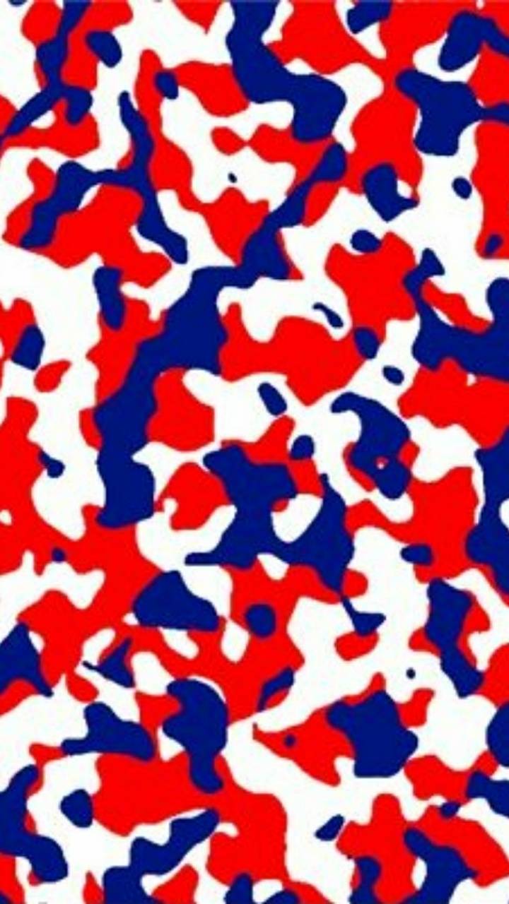 Red and Blue Camo Wallpaper Free HD Wallpaper