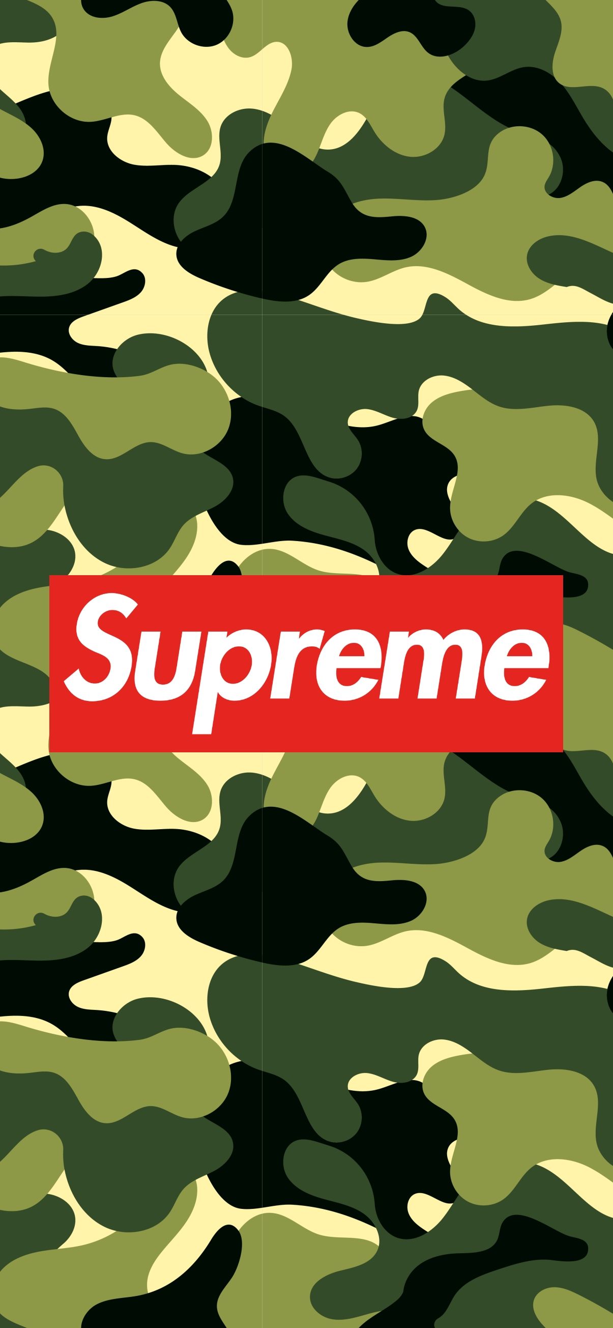 Supreme camouflage iphone wallpaper