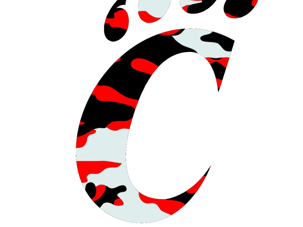 Uc Bearcats Logo Red Camouflage Desktop Background