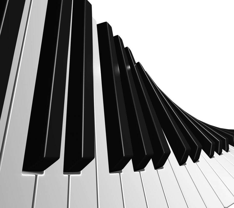 Abstract Piano Keys Wallpaper