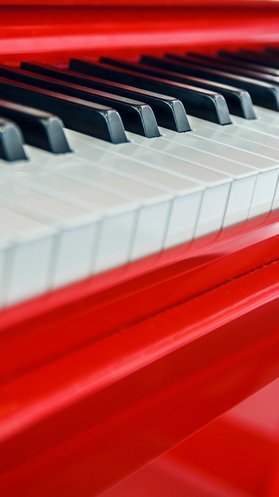 Download Wallpaper 938x1668 Piano, Keys, Macro, Red Iphone 8 7 6s 6 For Parallax HD Background