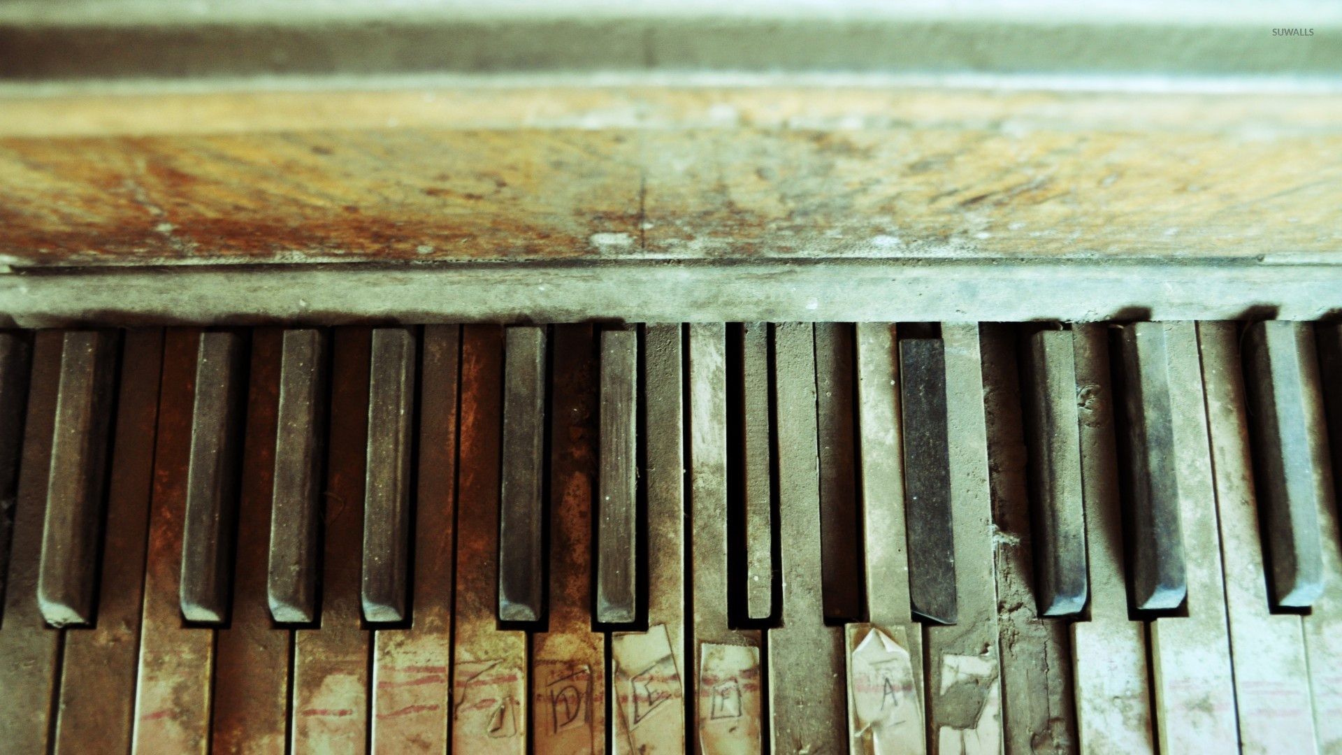 Old piano keys wallpaper wallpaper