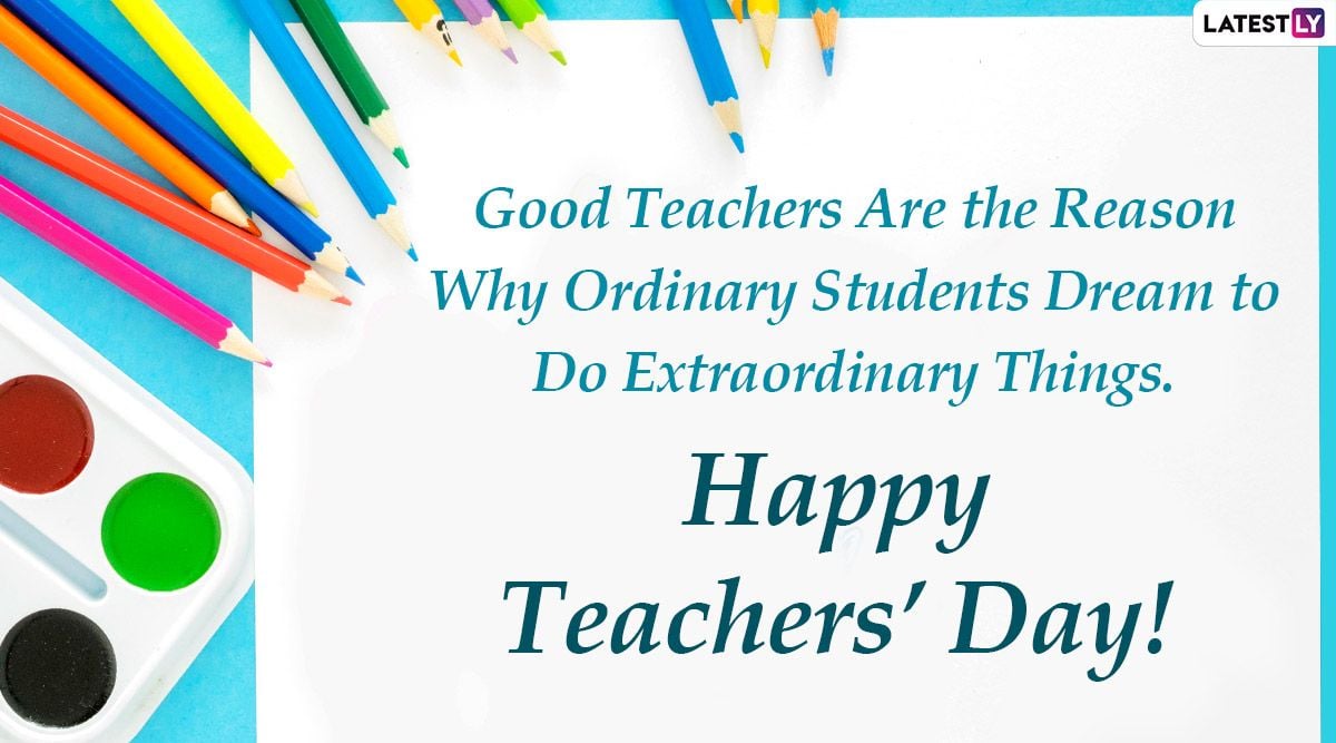 Happy World Teachers' Day 2020 Wishes: WhatsApp Stickers, Facebook Greetings, GIF Image, Instagram Stories, Messages And SMS to Share With Your Favourite Teacher