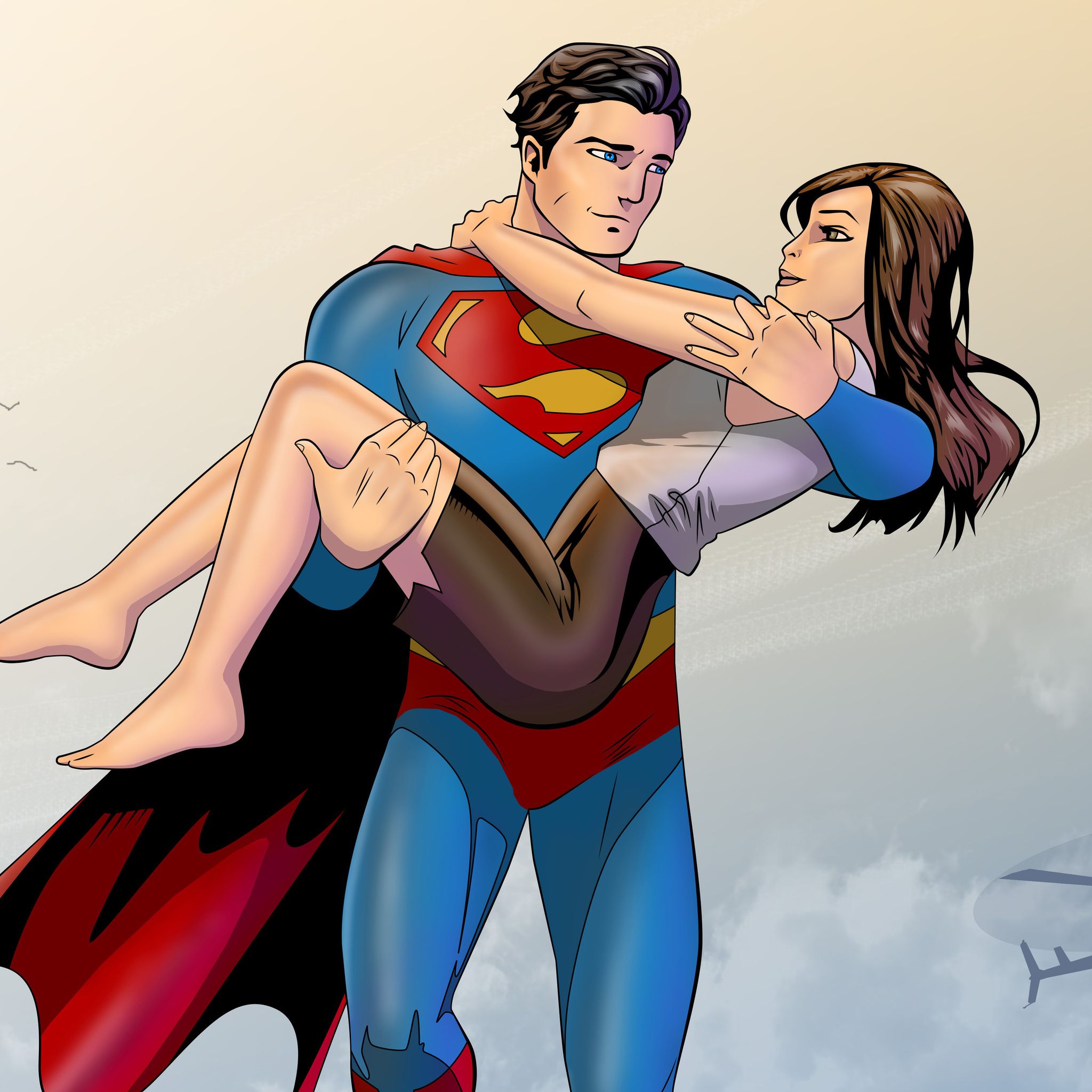 Superman And Lois Artwork 5k iPad Air HD 4k Wallpaper, Image, Background, Photo and Picture