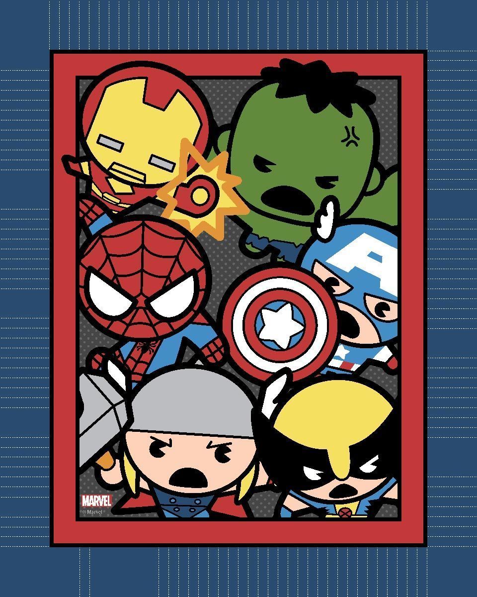 Cute Avengers Chibi Wallpaper
