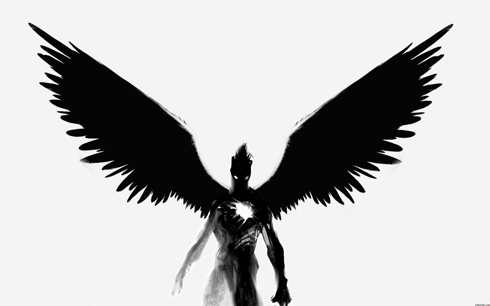 White Angel Wings Wallpaper Demon With Wings