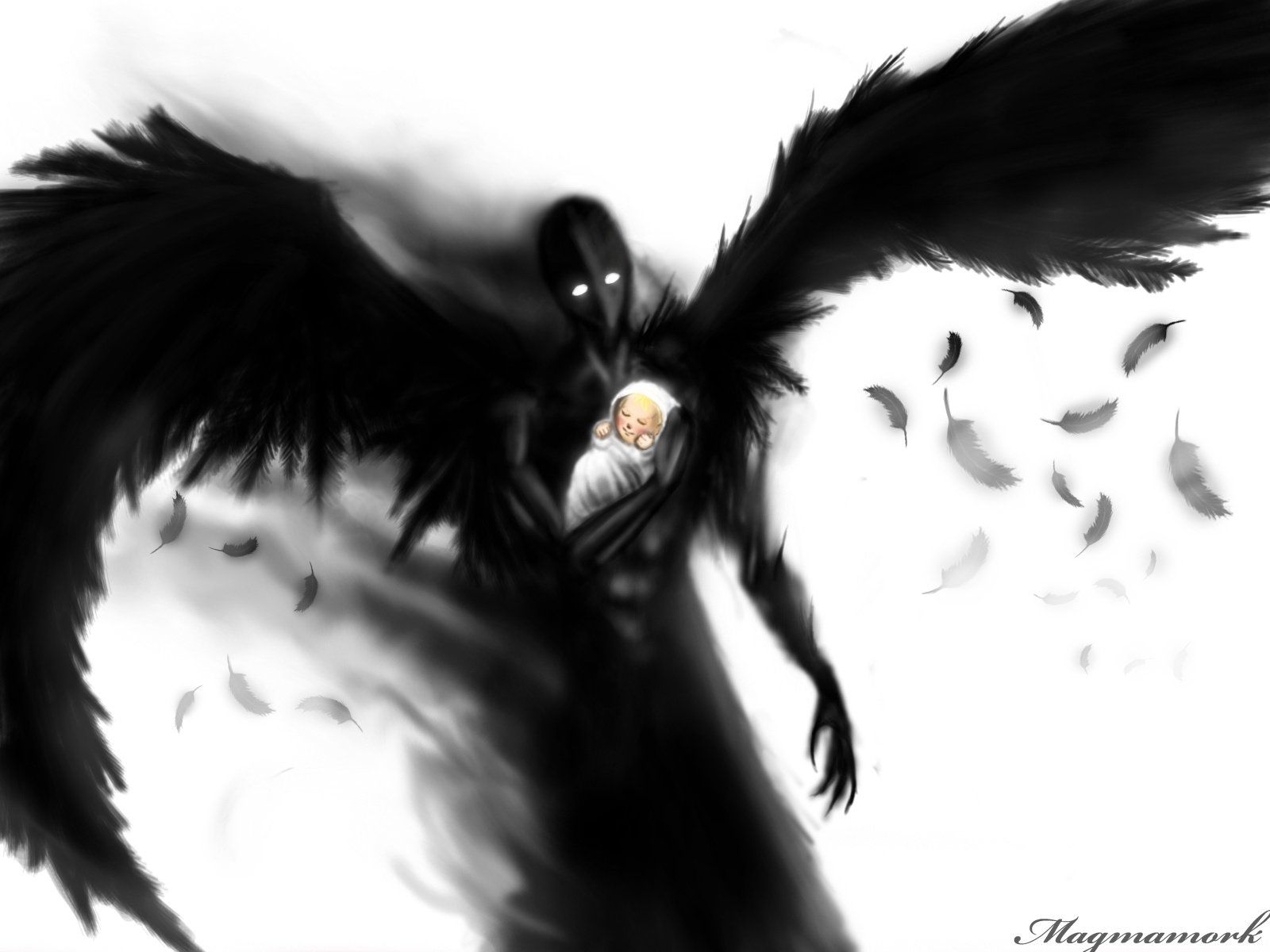 Demon Wings Background