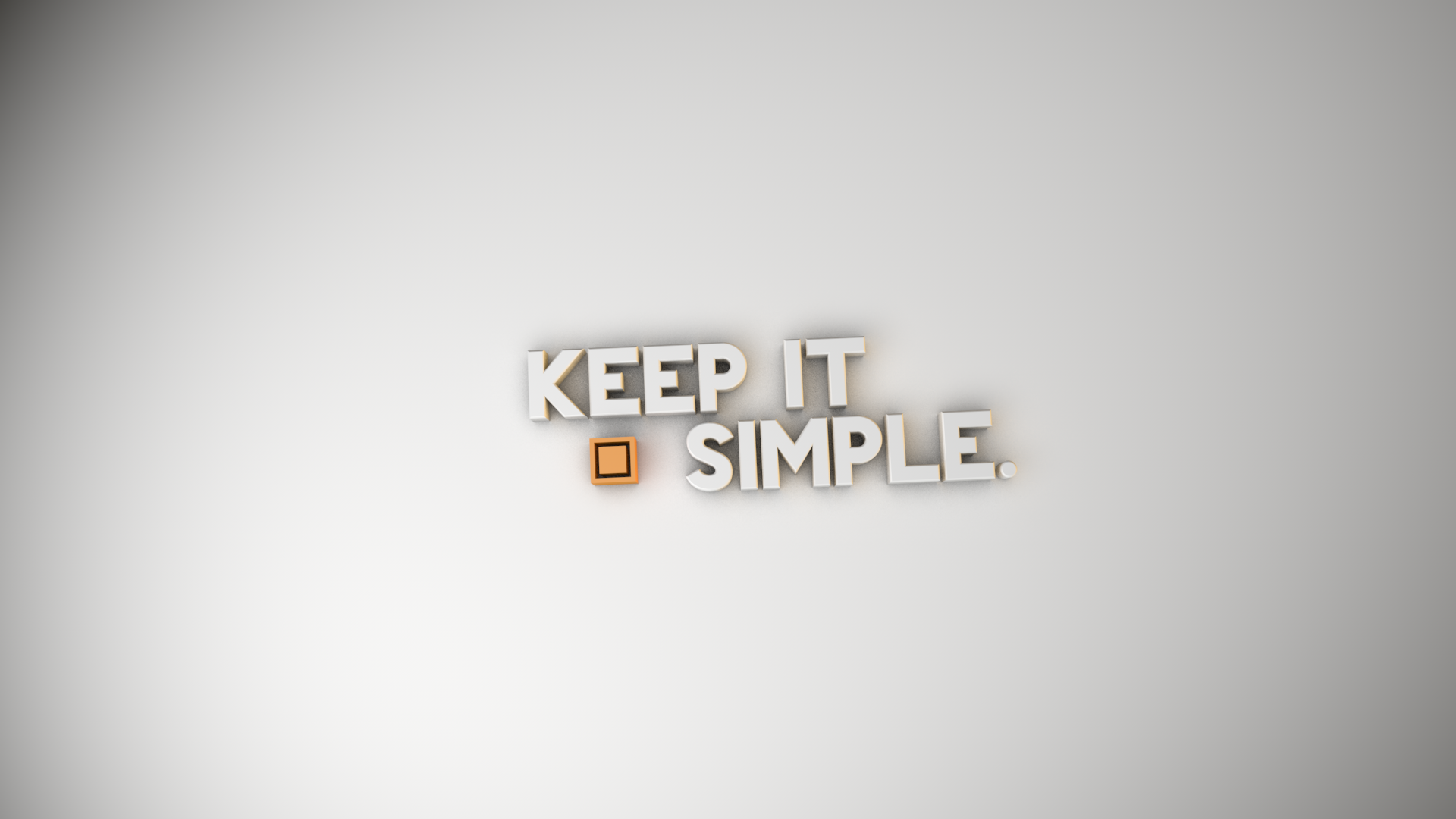 Keep It Simple Wallpaper