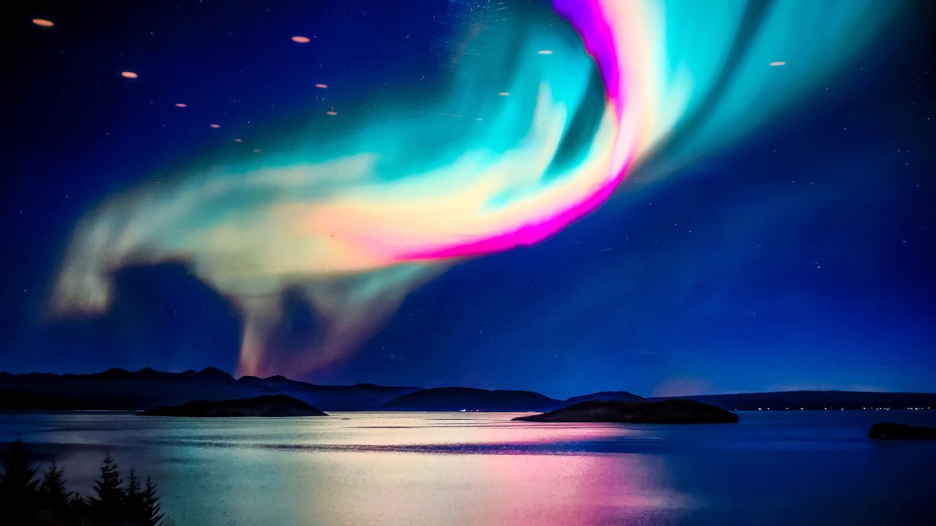 Iceland, Northern Lights, Wallpaper HD Northern Lights