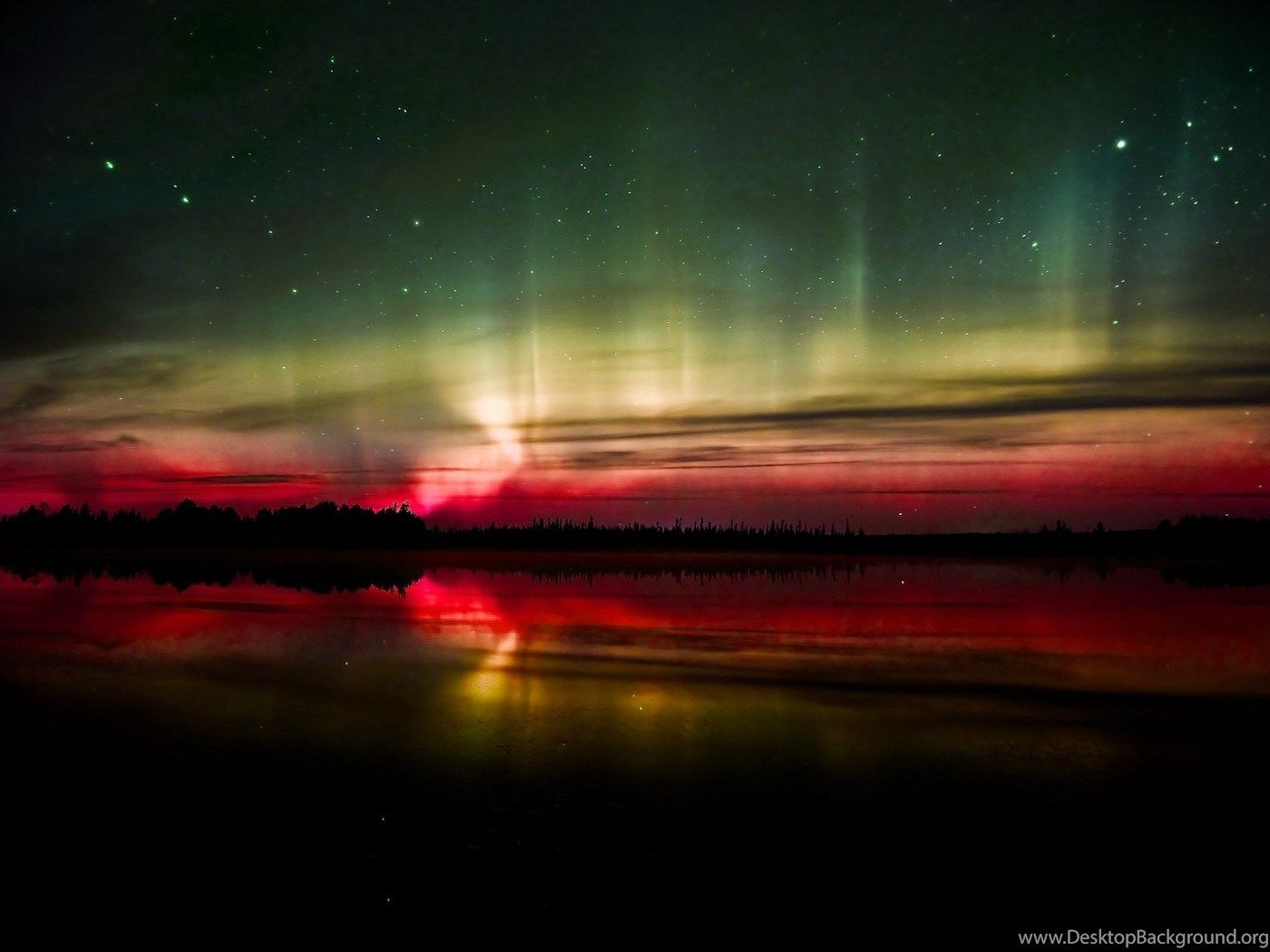 Awesome Northern Lights Background Desktop Background
