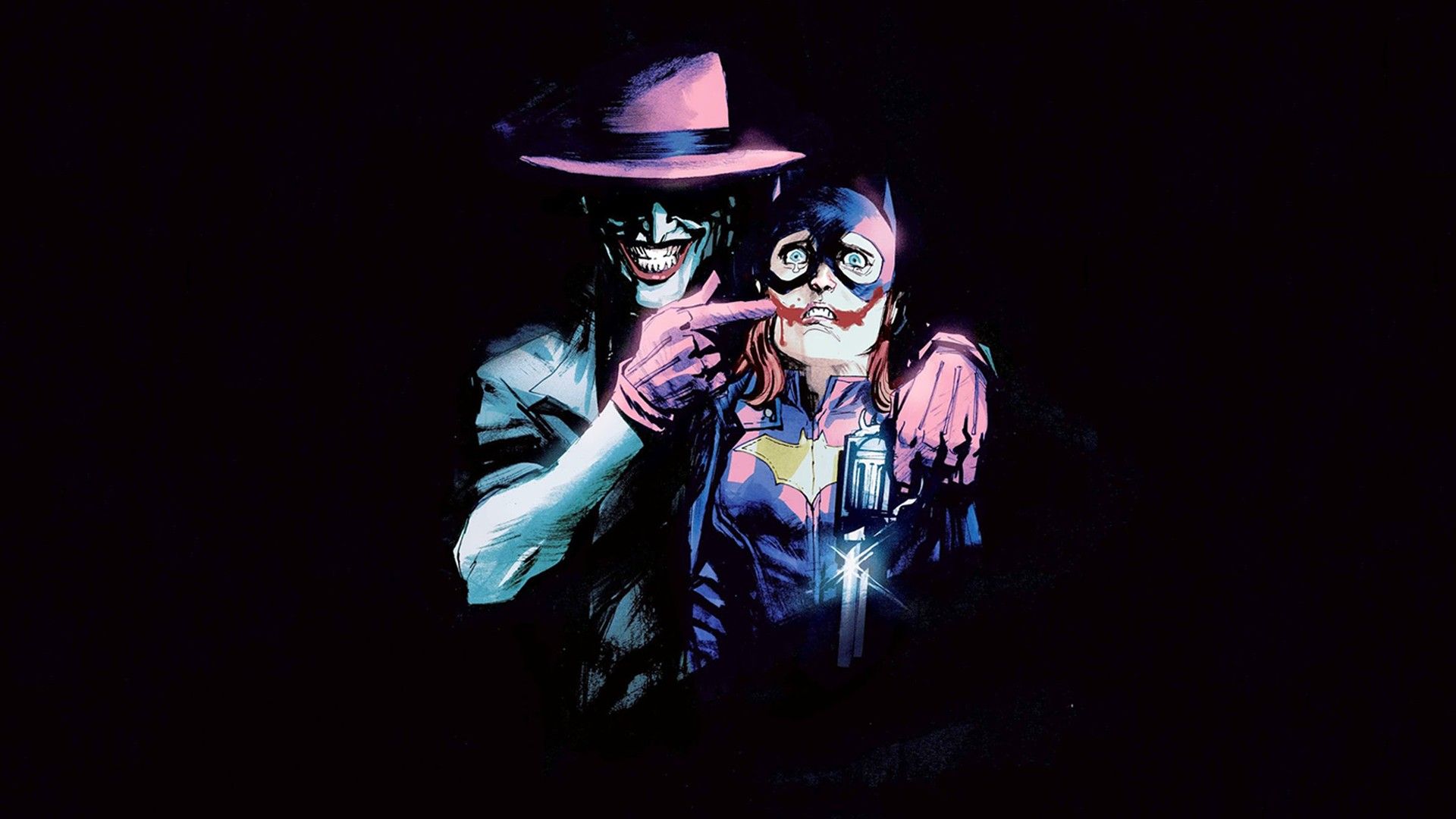 Joker, Batgirl, The killing joke, Batman, Revolver, Comic books, Comics, Gun Wallpaper HD / Desktop and Mobile Background
