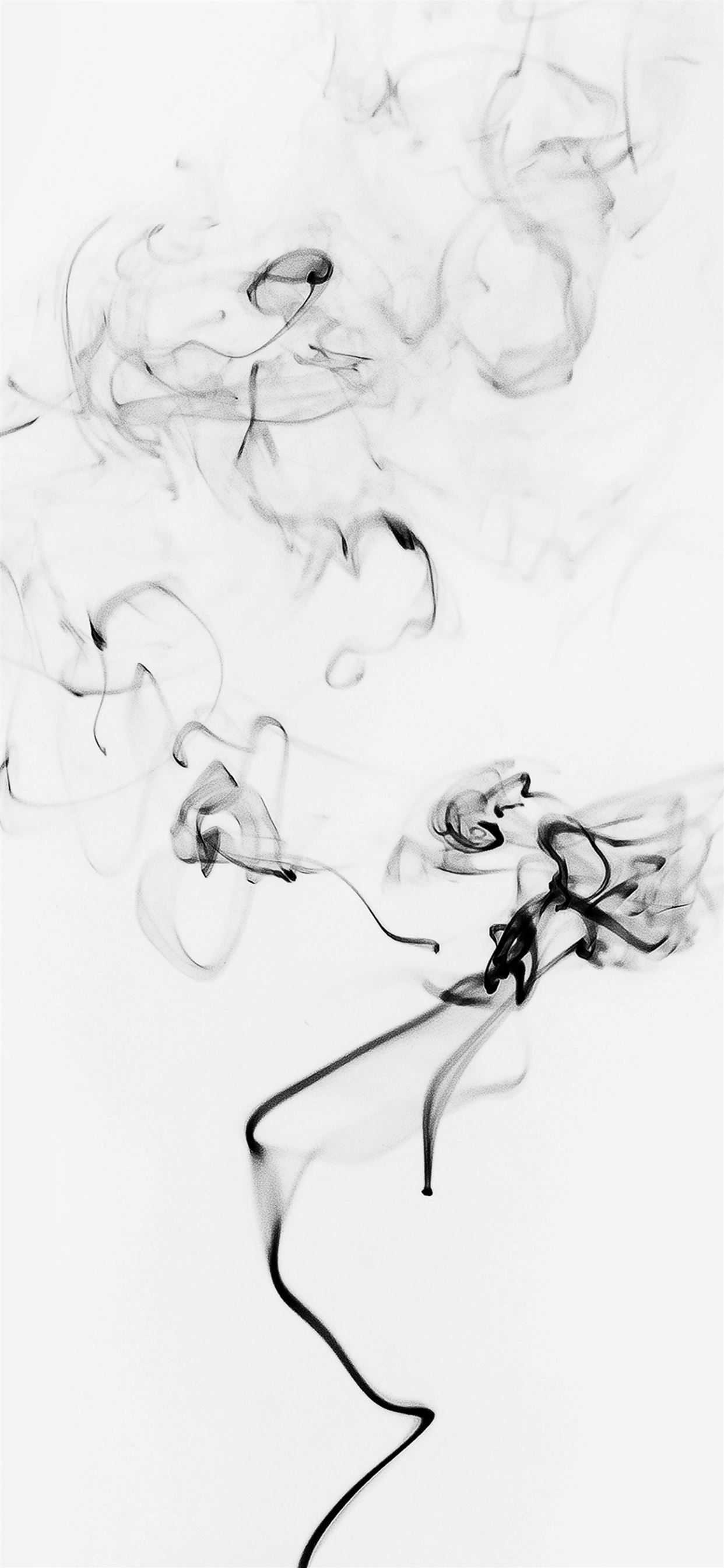 Smoke Bw White Minimal Black iPhone X Wallpaper Free Download