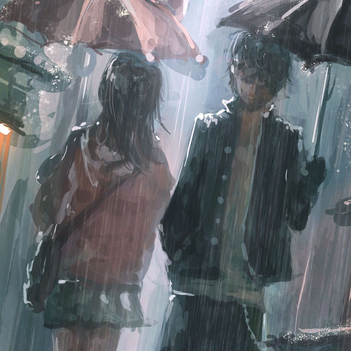 Anime Girl Rain Aesthetic