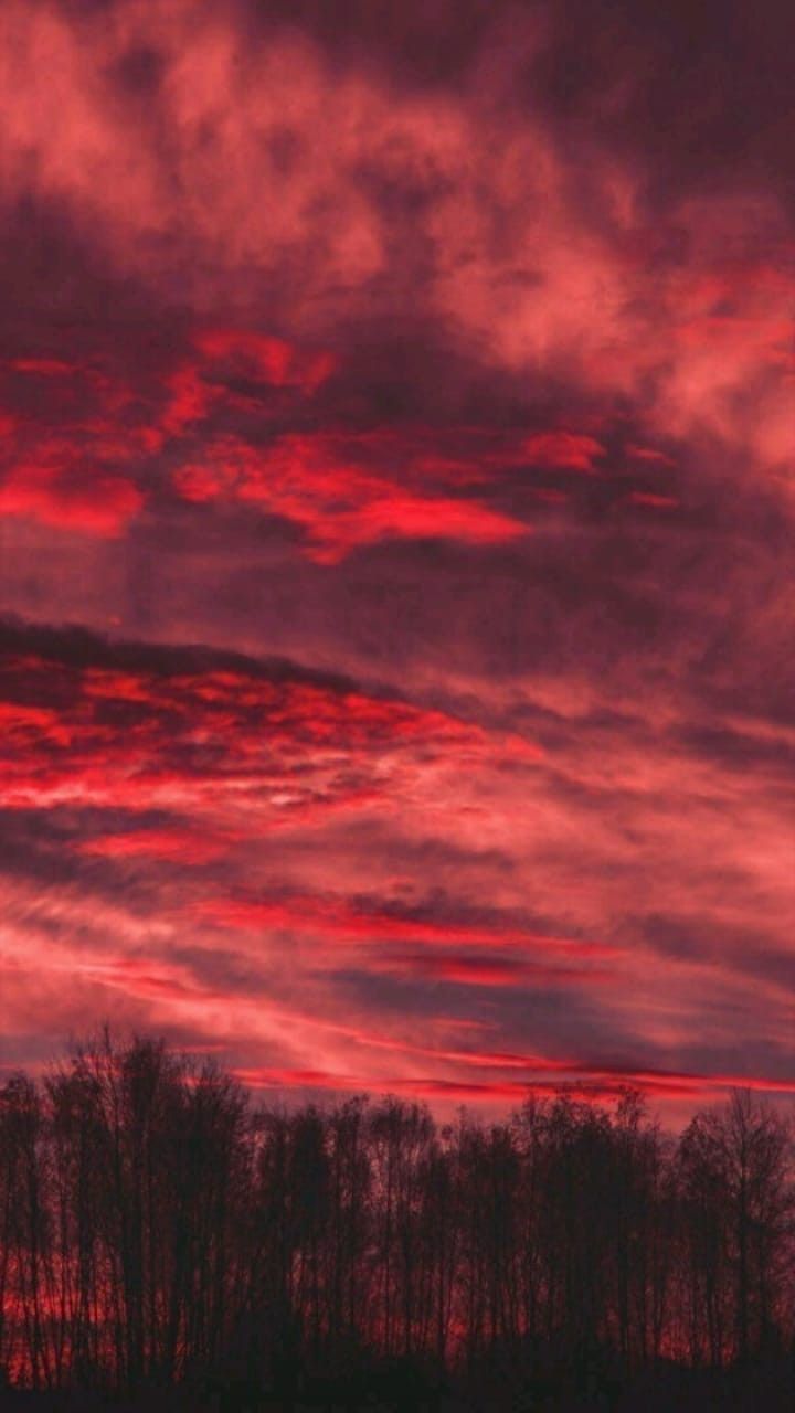 Red Sky Aesthetic Wallpaper Free Red Sky Aesthetic Background