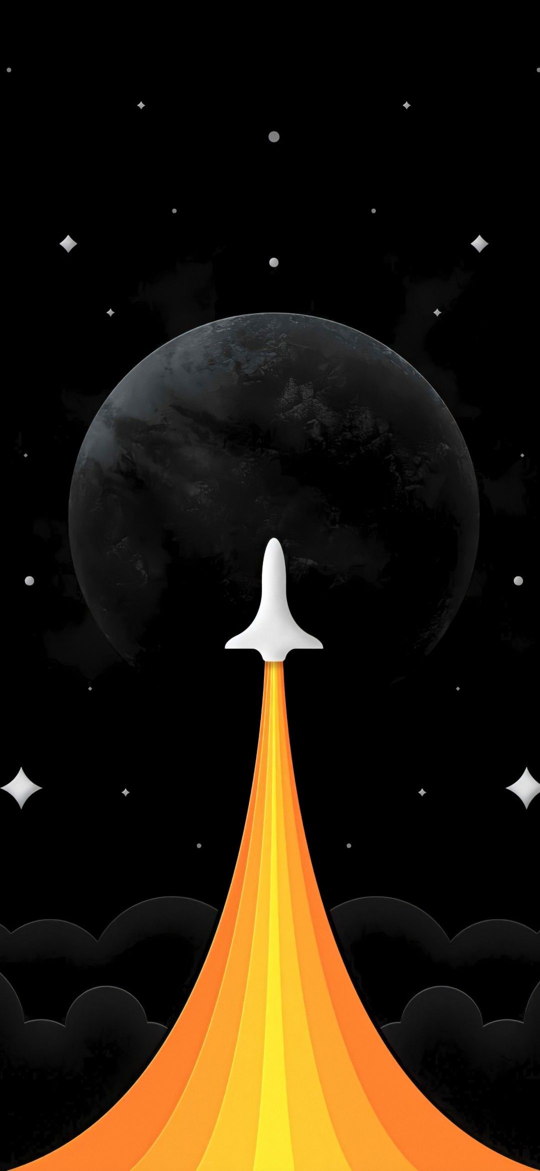 Best iPhone Space Rocket Minimal Wallpaper Download Free ⋆ Traxzee