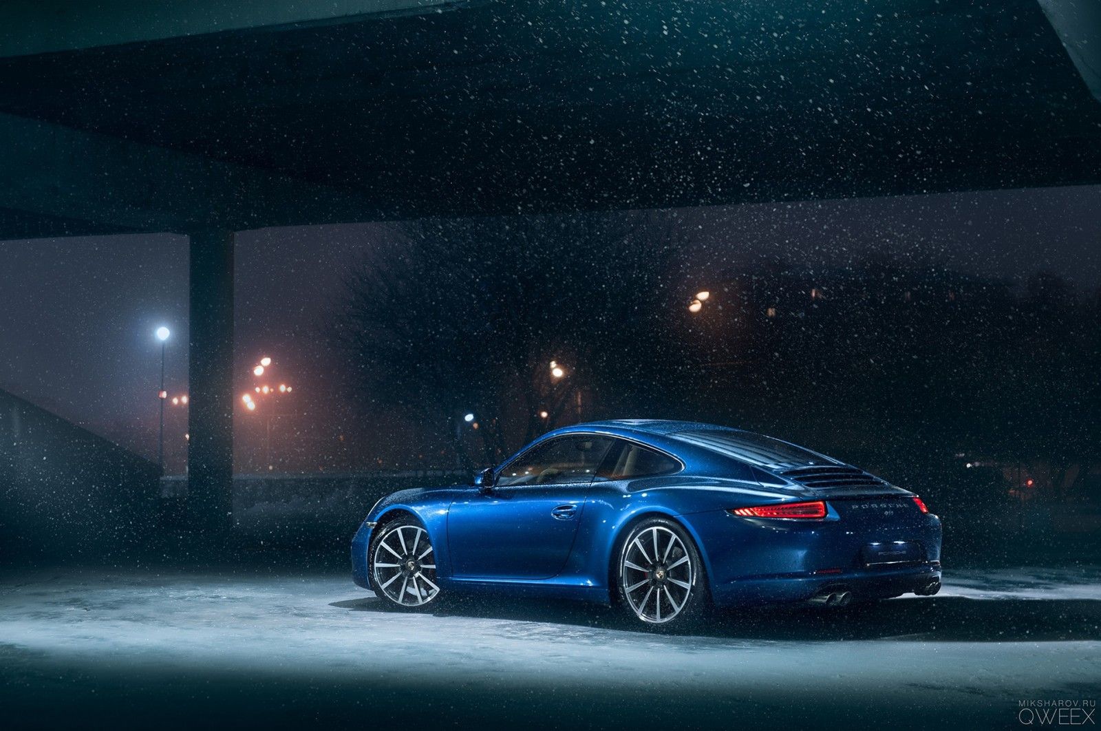 Wallpaper, snow, car, blue cars, vehicle, Porsche 911 1920x1275