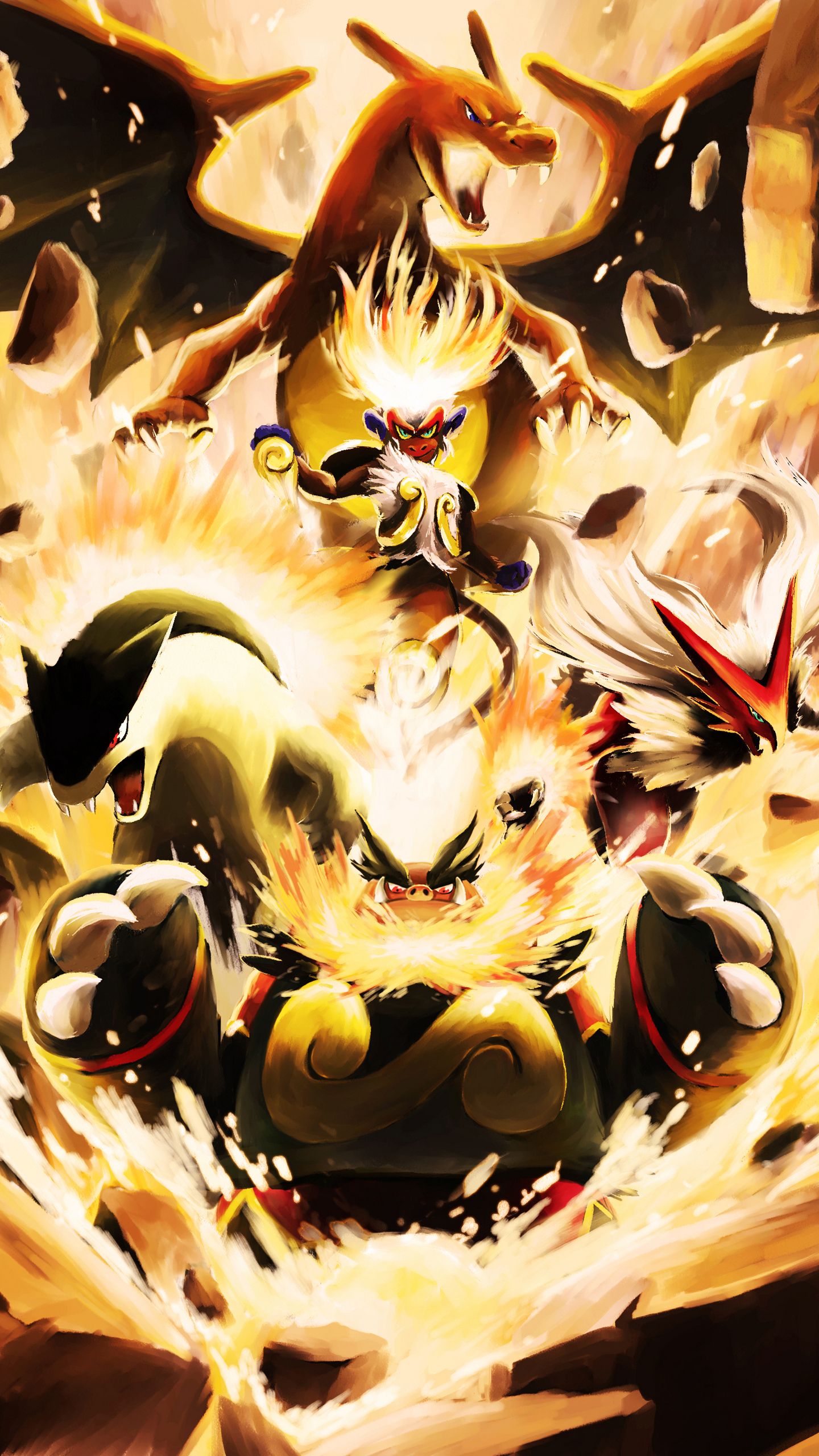 Pokemon Wallpaper Fire Starters