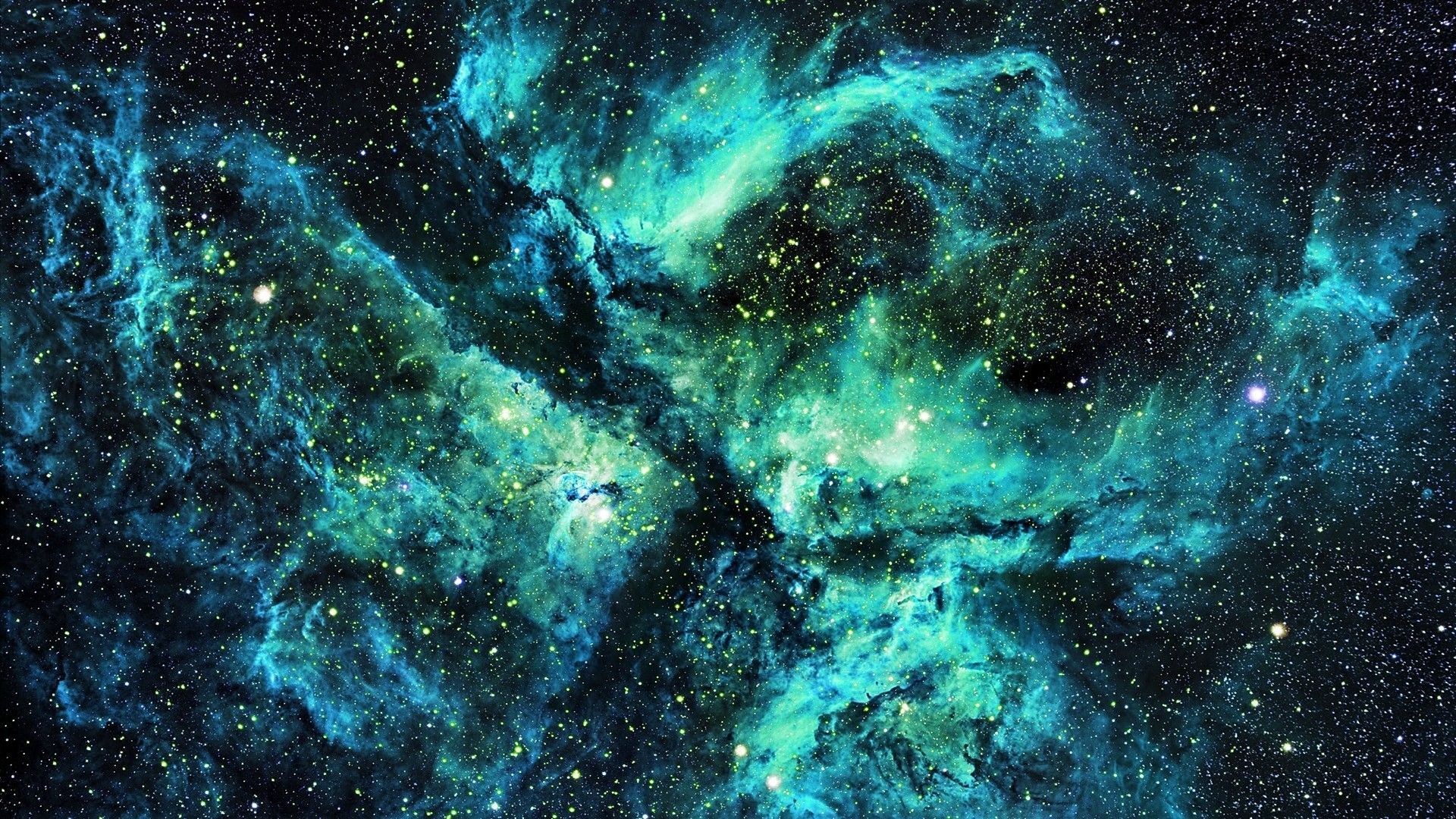 Green and Blue Space Wallpaper Free Green and Blue Space Background