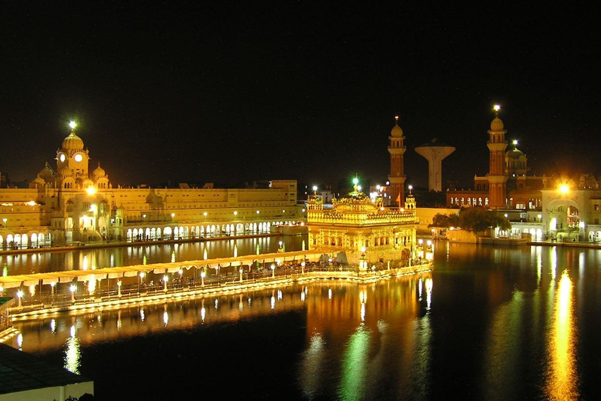Golden Temple Harmandir Sahib Amazing Night View HD Wallpaper