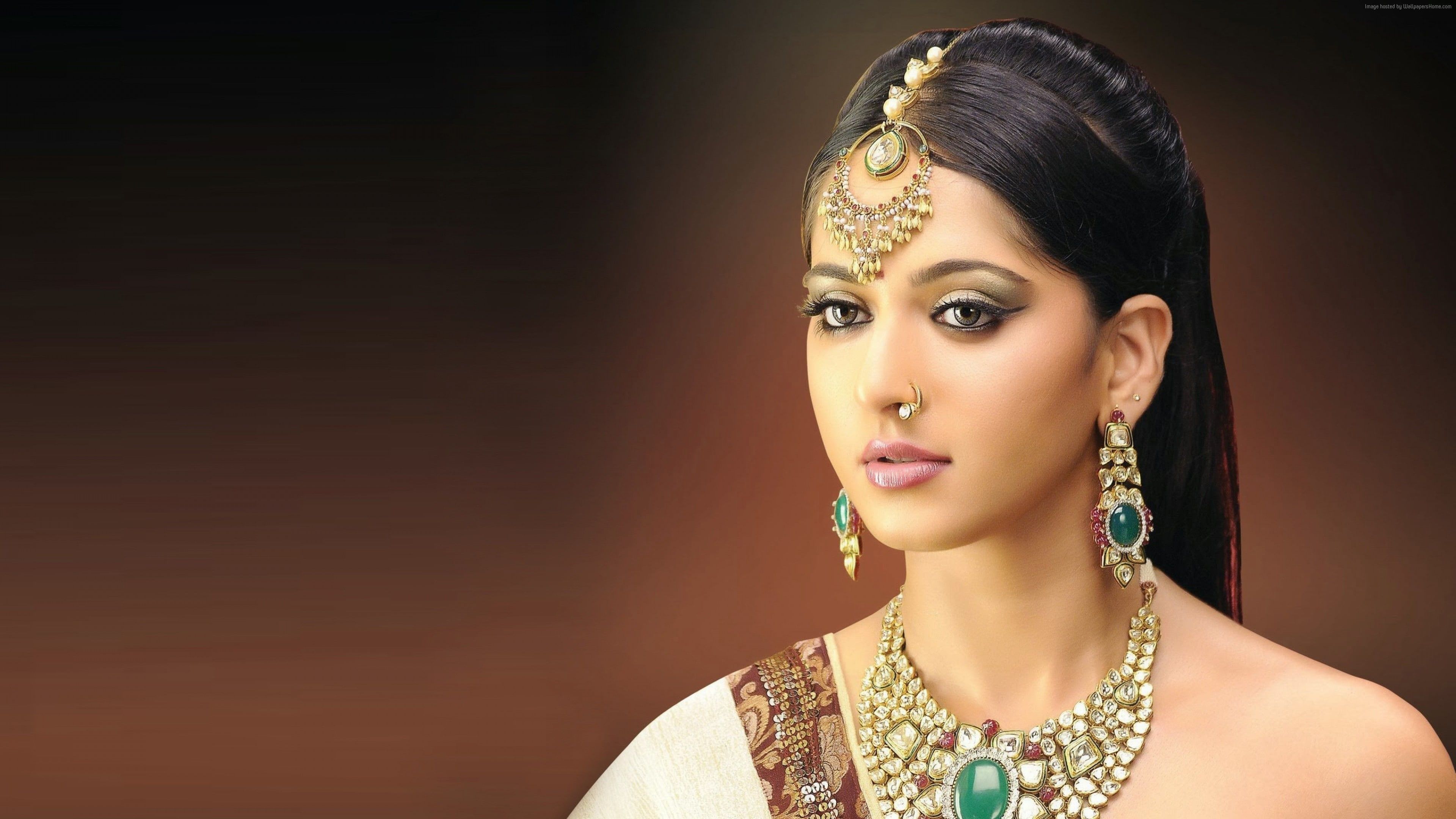 bollywood Anushka Shetty #photo k K #wallpaper #hdwallpaper #desktop. Portrait jewelry, Office fashion women, Actress wallpaper