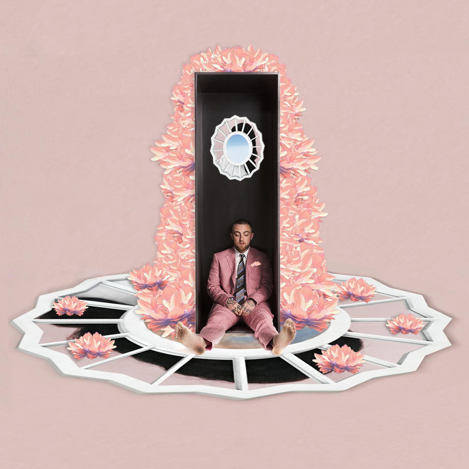 Created a Swimming x The Divine Feminine water lily shrine for Mac (by @blockschmidt)