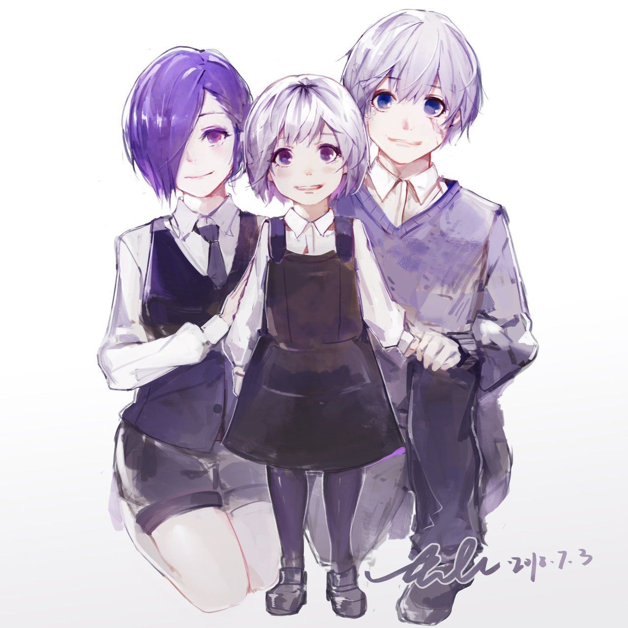 tokyo ghoulre, anime art, tokyo ghoul and ichika
