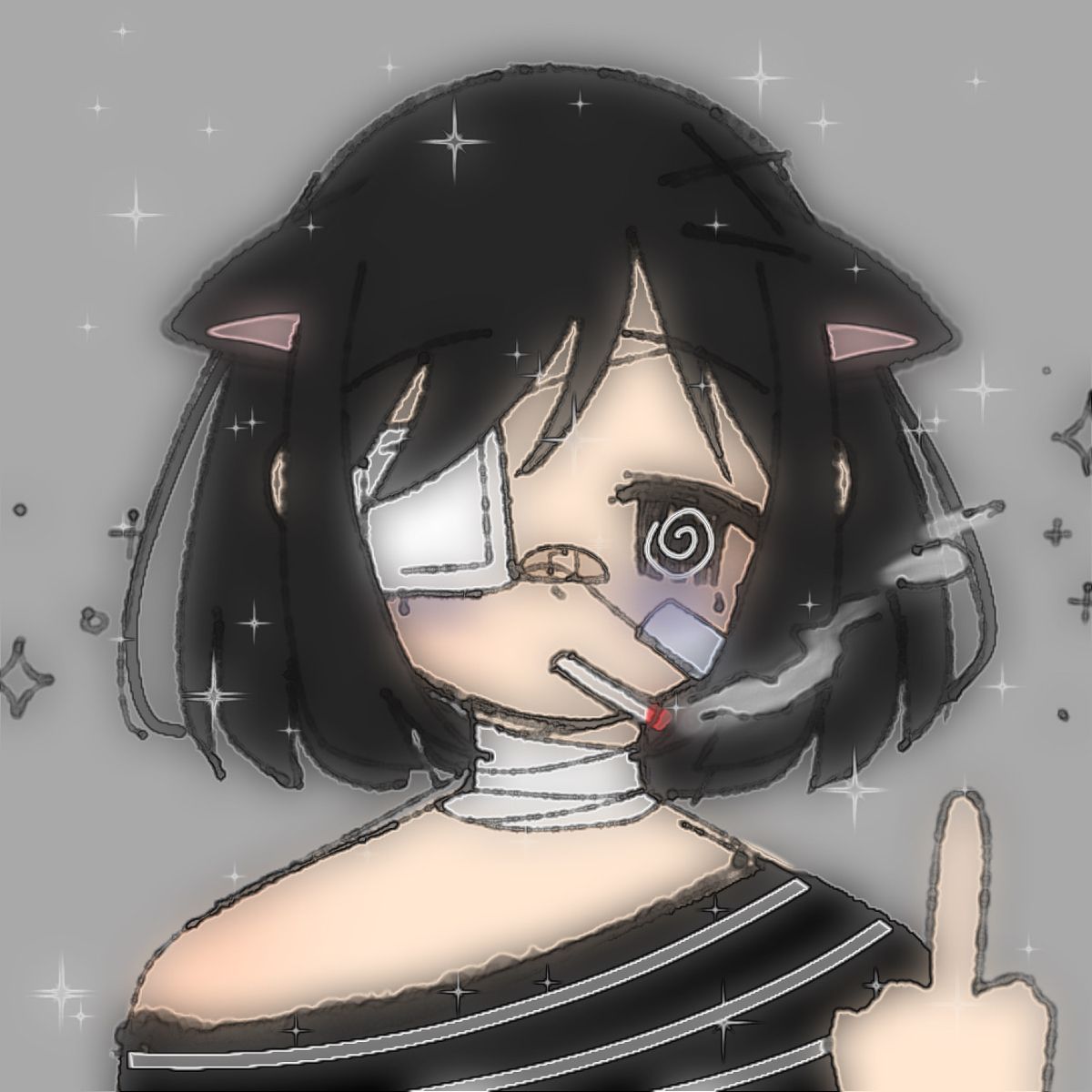 made this on picrew. Aesthetic anime, Gothic anime, Anime