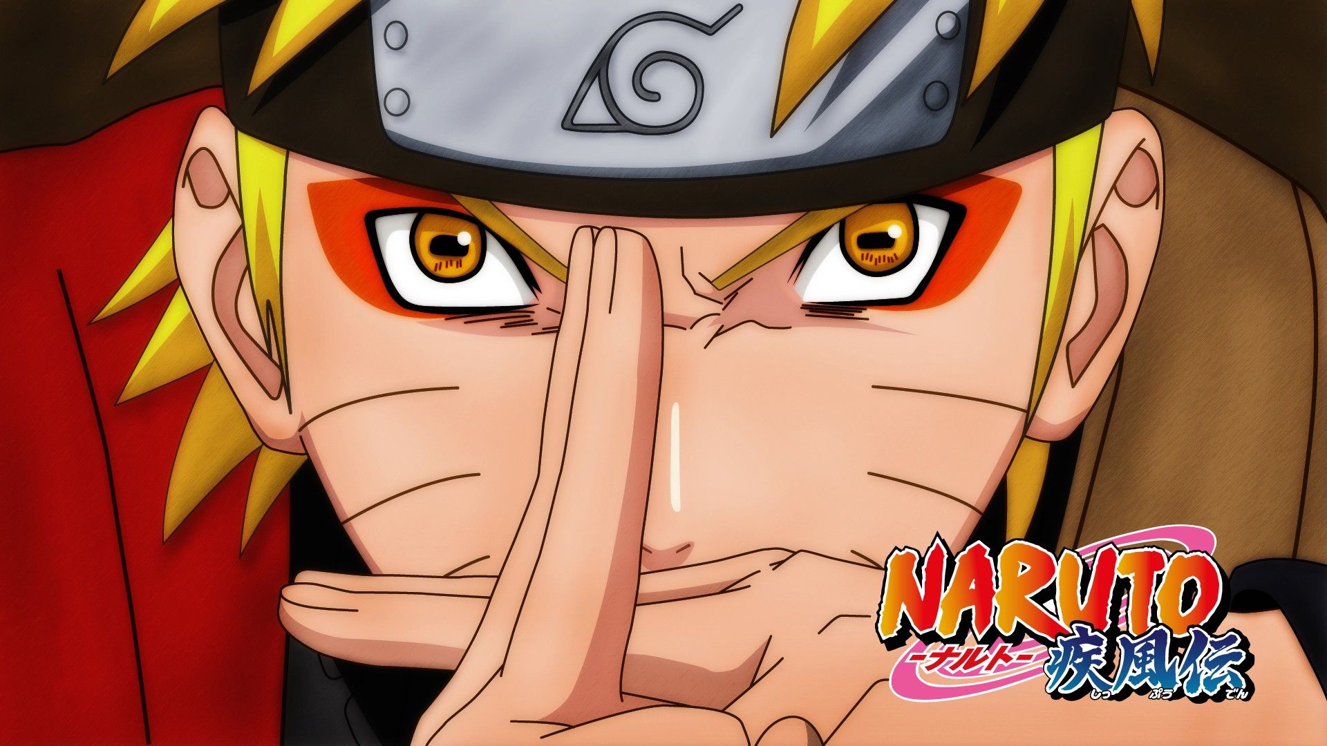 yellow eyes, headbands, anime boys, Sage Mode, Naruto Uzumaki wallpaper