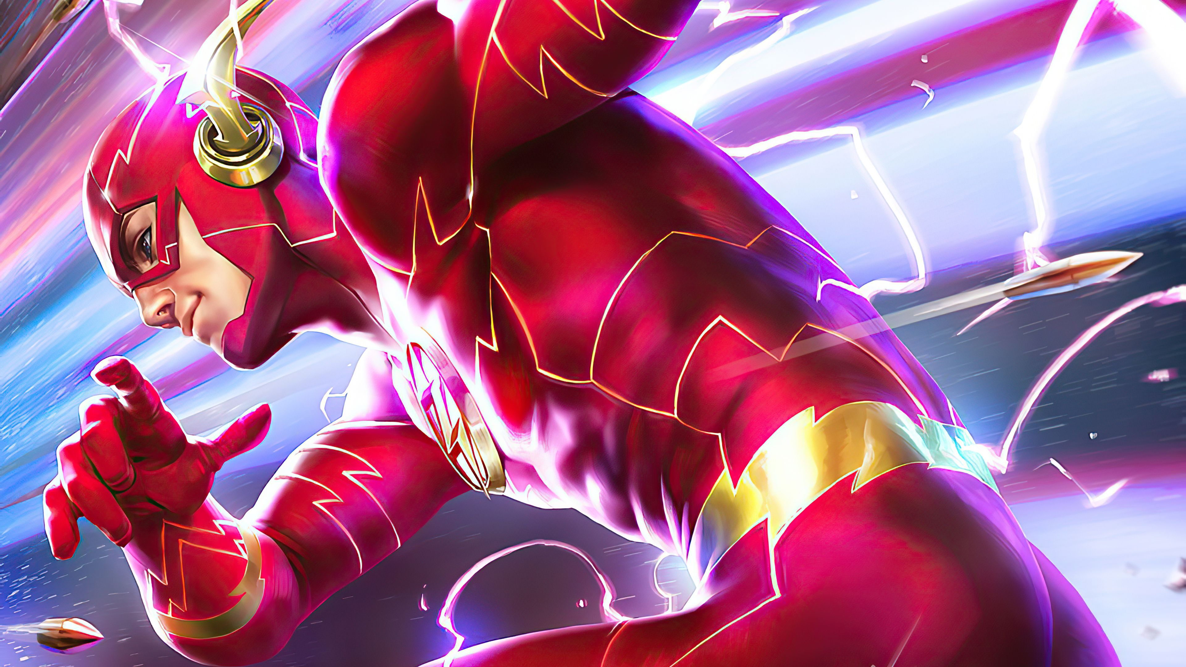 Flash Running 4k Artwork, HD Superheroes, 4k Wallpaper, Image, Background, Photo and Picture