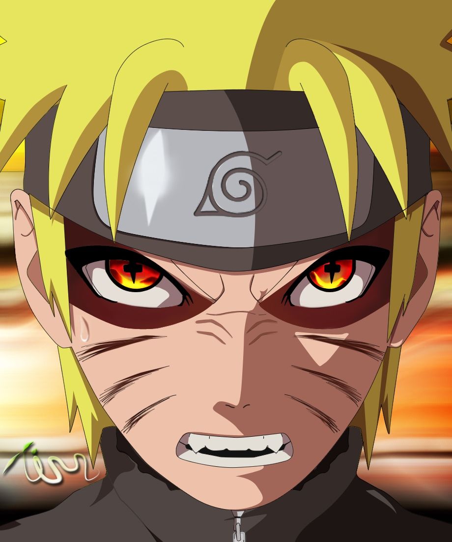 Naruto Nine Tails Mode Eyes