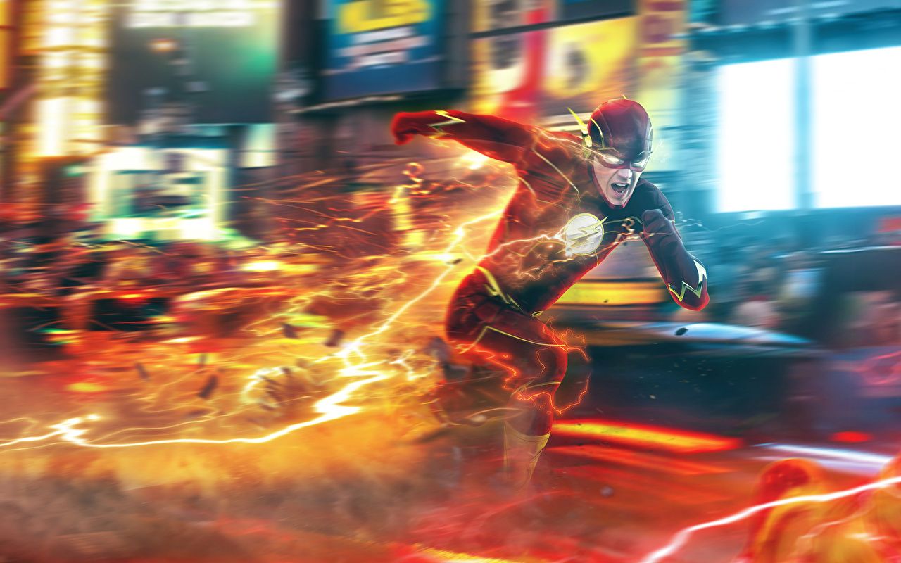 Desktop Wallpaper The Flash 2014 TV series Heroes comics The Flash